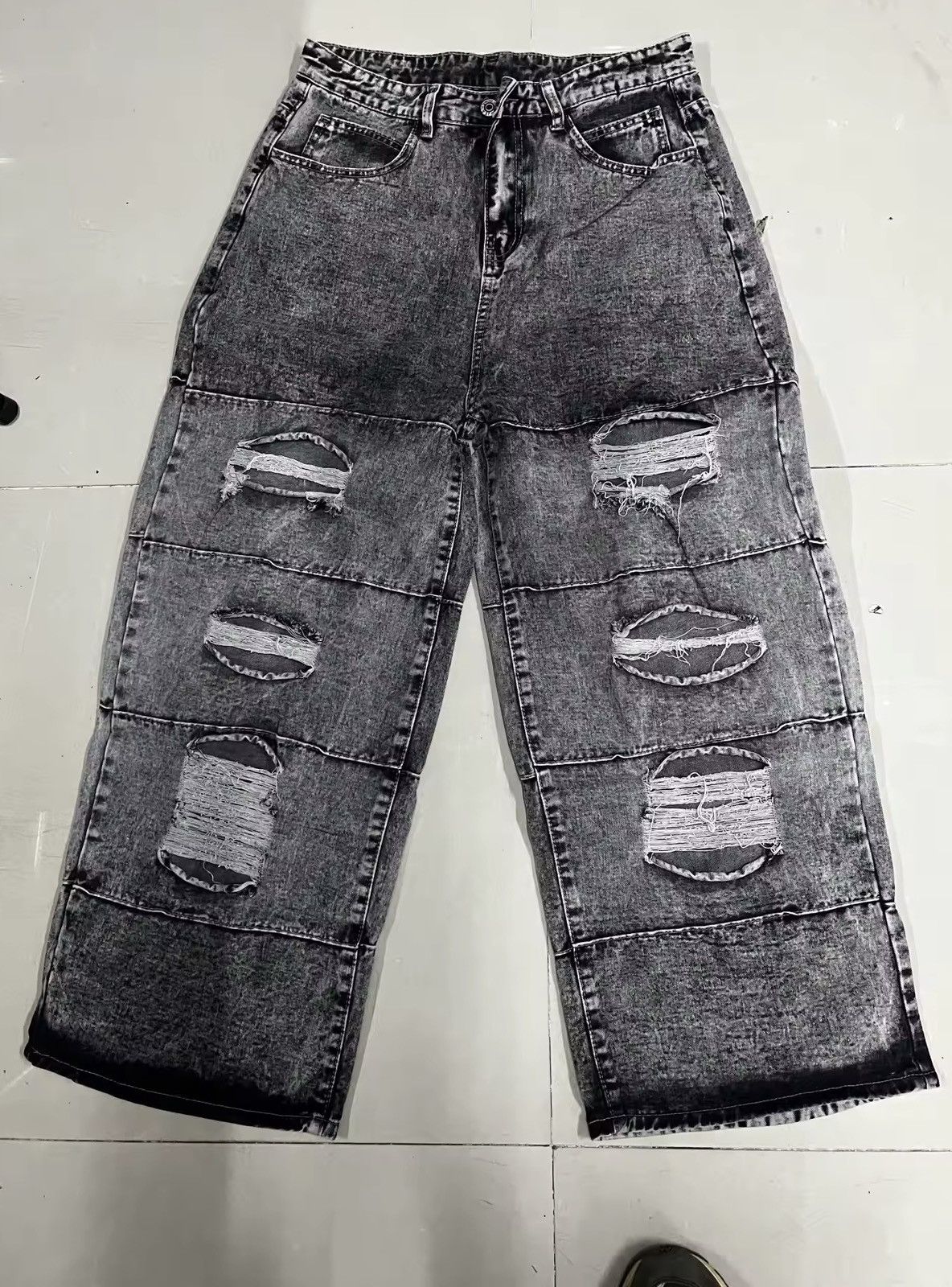Jean Streetwear Ripped Stacked Jeans Size US 30 / EU 46 - 5 Thumbnail
