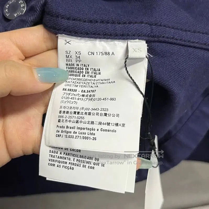 Prada Prada Blue Denim Hooded Jacket. Size US XS / EU 42 / 0 - 4 Thumbnail
