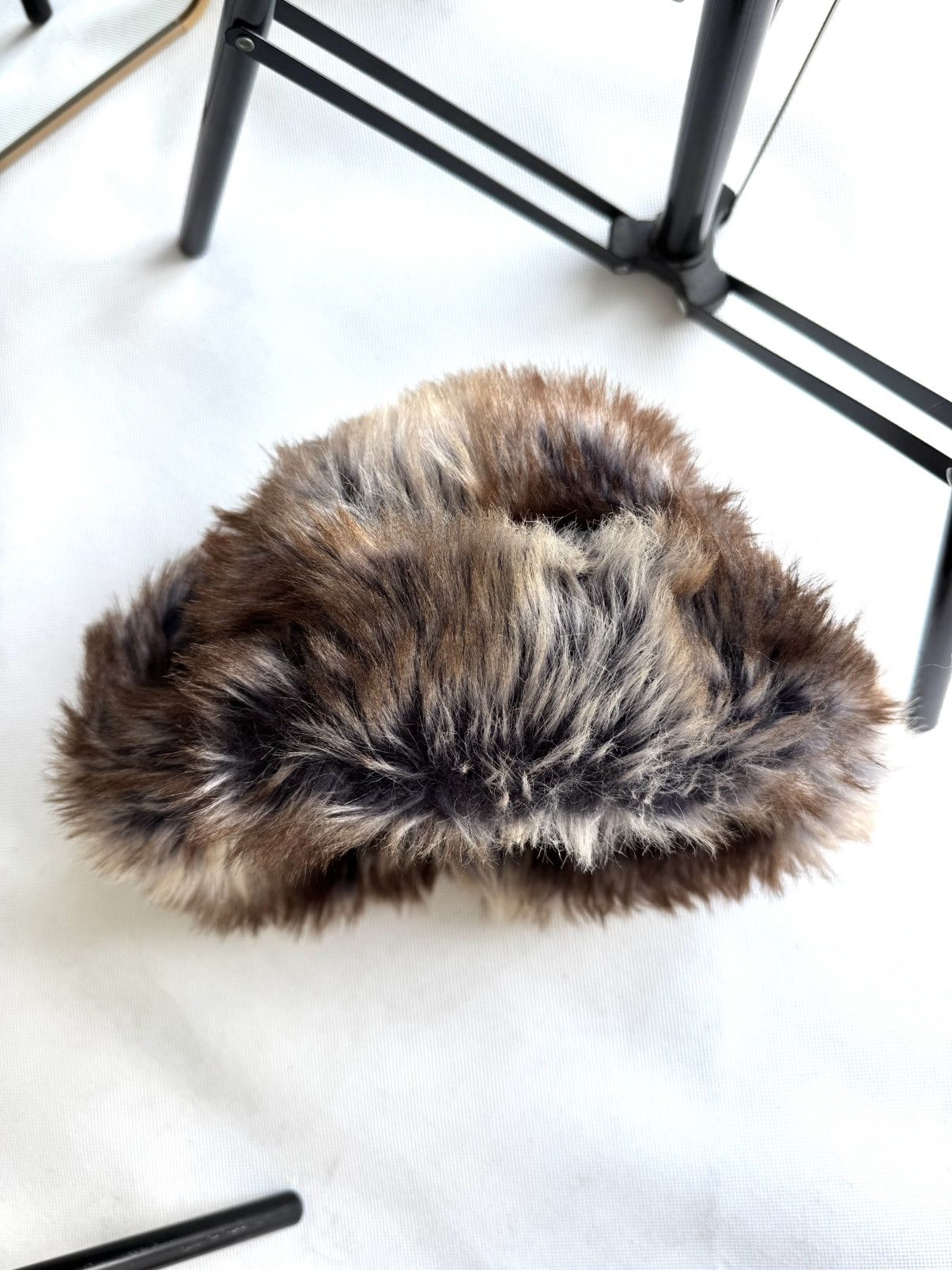 Japanese Brand Vintage fuzzy mohair japanese ushanka hat avant garde Size ONE SIZE - 9 Thumbnail