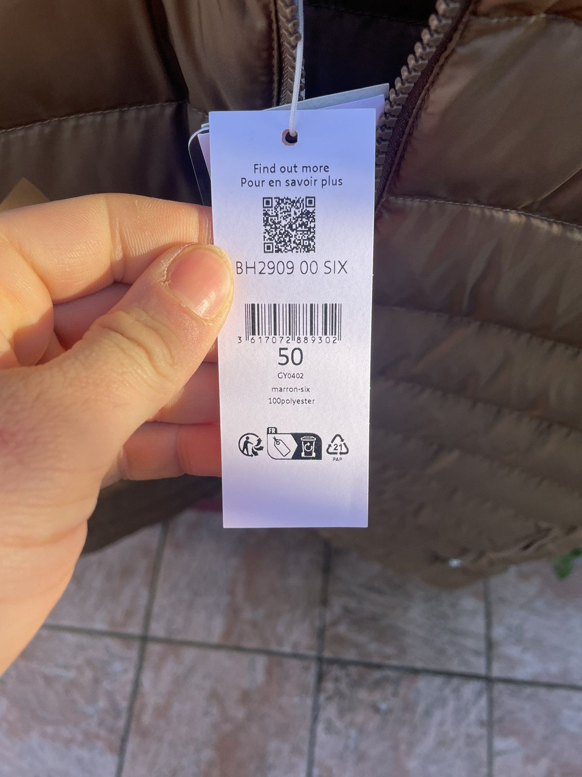 Lacoste Lacoste sand brown down jacket Size US M / EU 48-50 / 2 - 5 Thumbnail