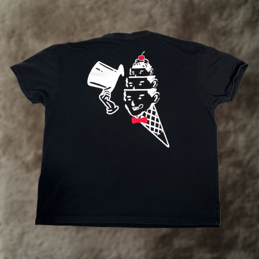 Vintage Ice Cream T-Shirt Mens 3XL Black Tricks Graphic BBC Streetwear Dog Graphic Short Sleeve Crew Neck Cotton Regular Size US XXL / EU 58 / 5 - 1 Thumbnail