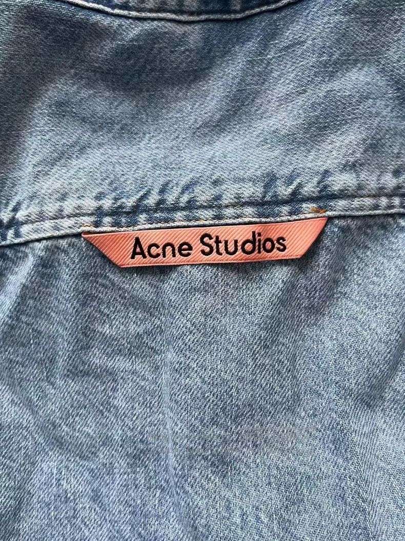 Acne Studios Acne Studios Washed Short Sleeve Button-Up Shirt Size US M / EU 48-50 / 2 - 3 Thumbnail