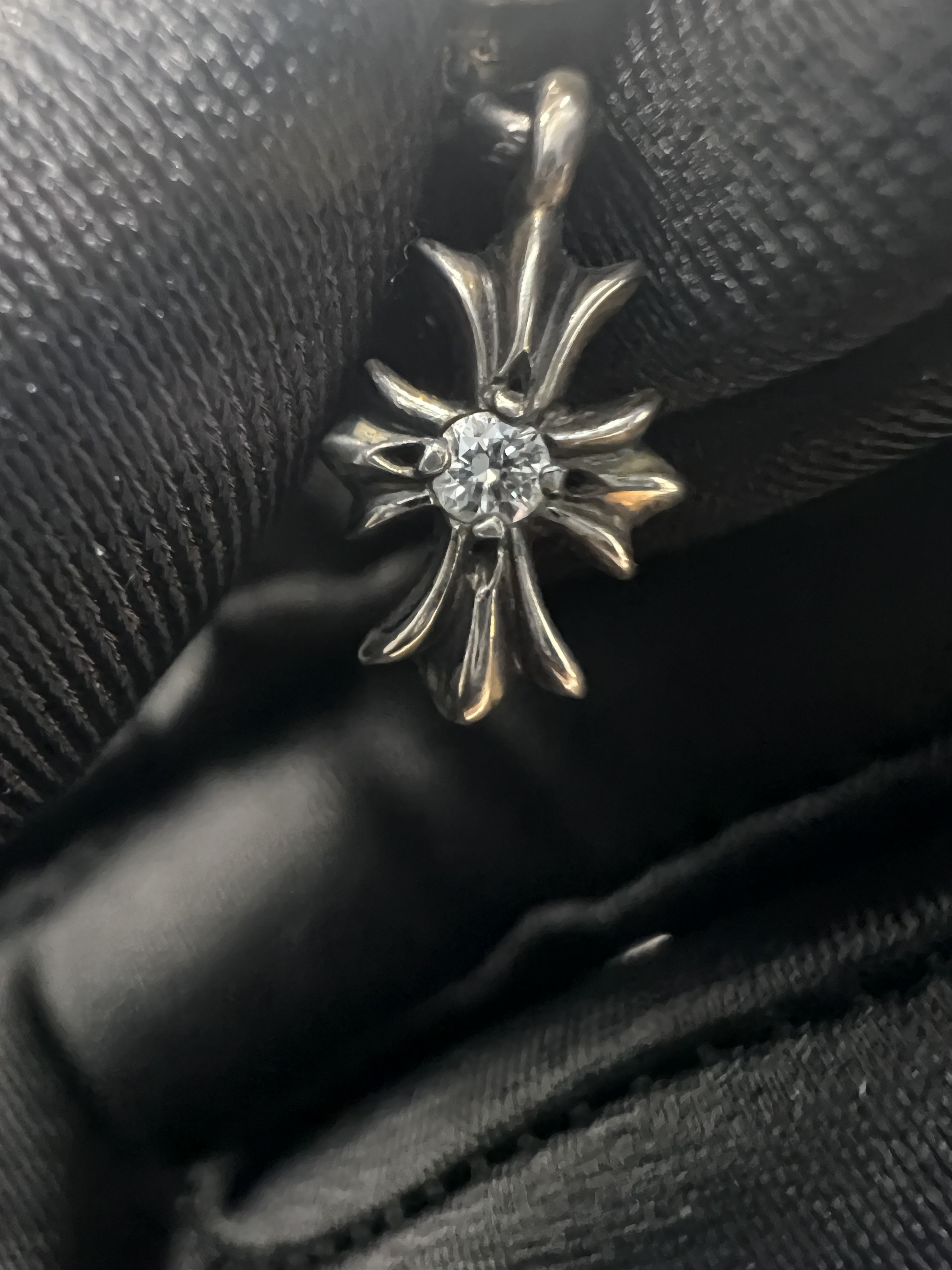 Chrome Hearts Chrome Hearts Tiny-E Pave A Diamond Drop Earring Size ONE SIZE - 8 Thumbnail