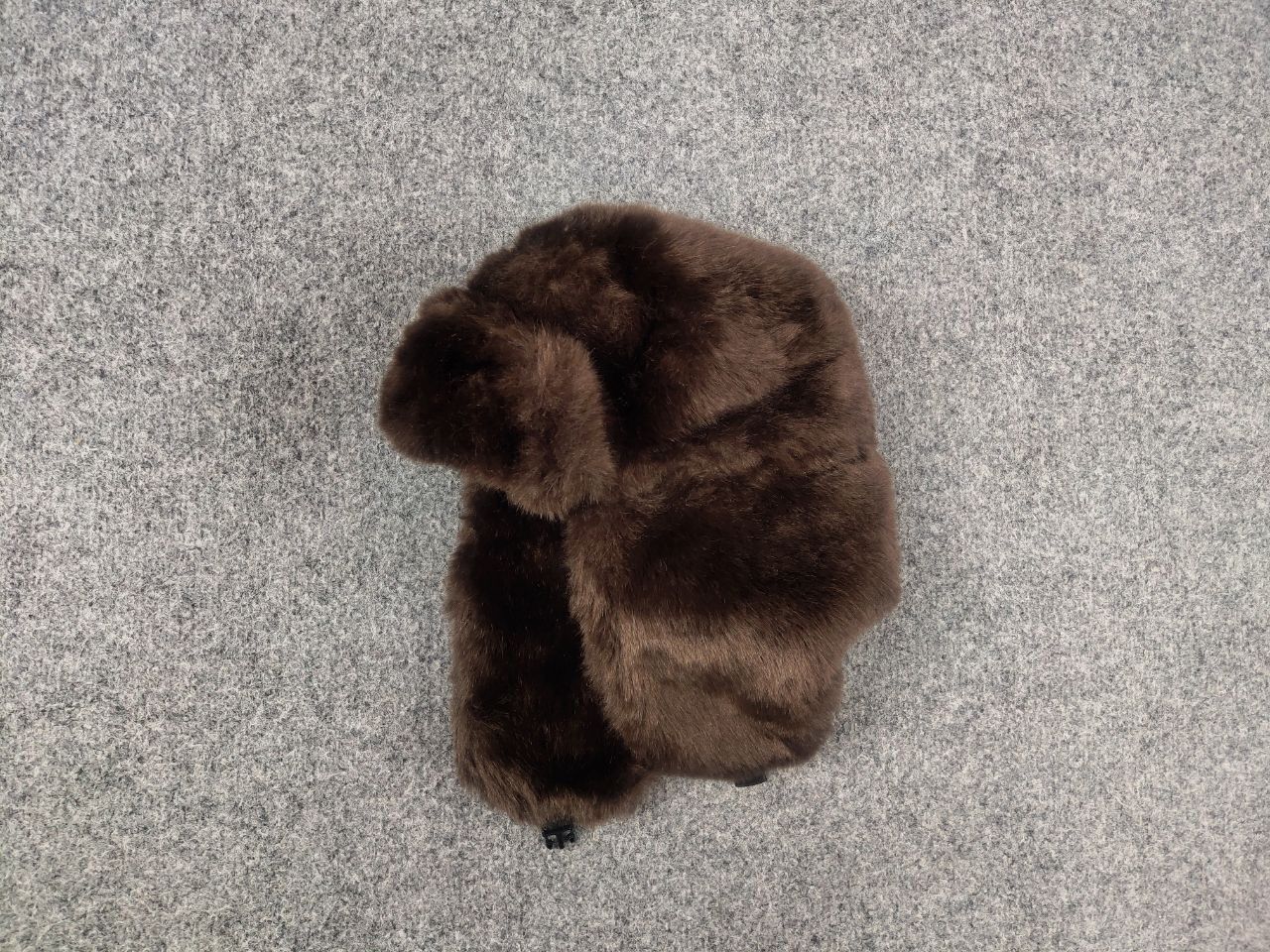 Japanese Brand Vintage Y2K Fuzzy Fur Ushanka Hat Brown faded l.g.b. Style Size ONE SIZE - 5 Thumbnail