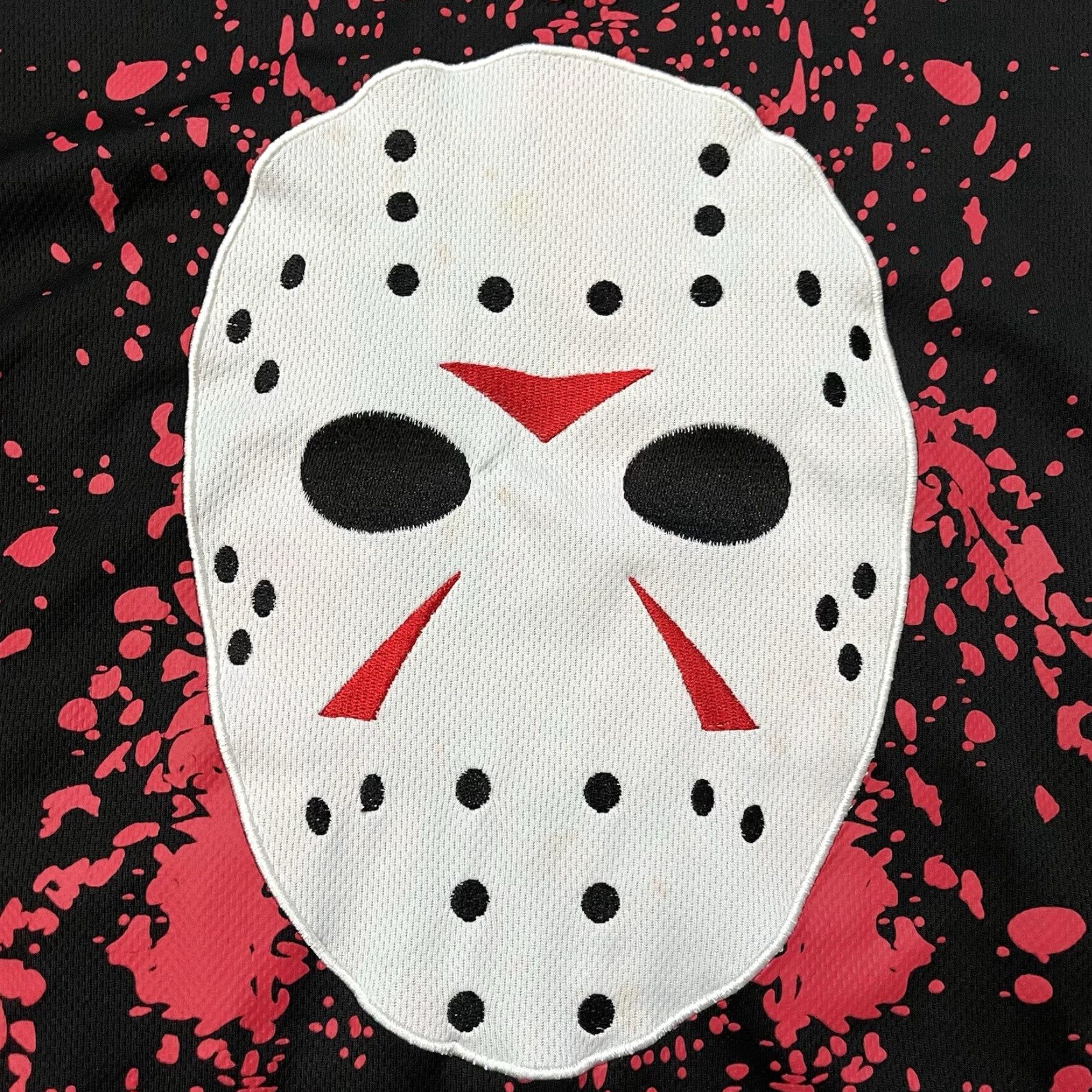 Vintage Bioworld Friday the 13th Jason Voorhees Hockey Jersey Shirt Men S Black Long Sleeve Jersey Halloween Horror 80s 90s Movie Character Size US S / EU 44-46 / 1 - 2 Thumbnail