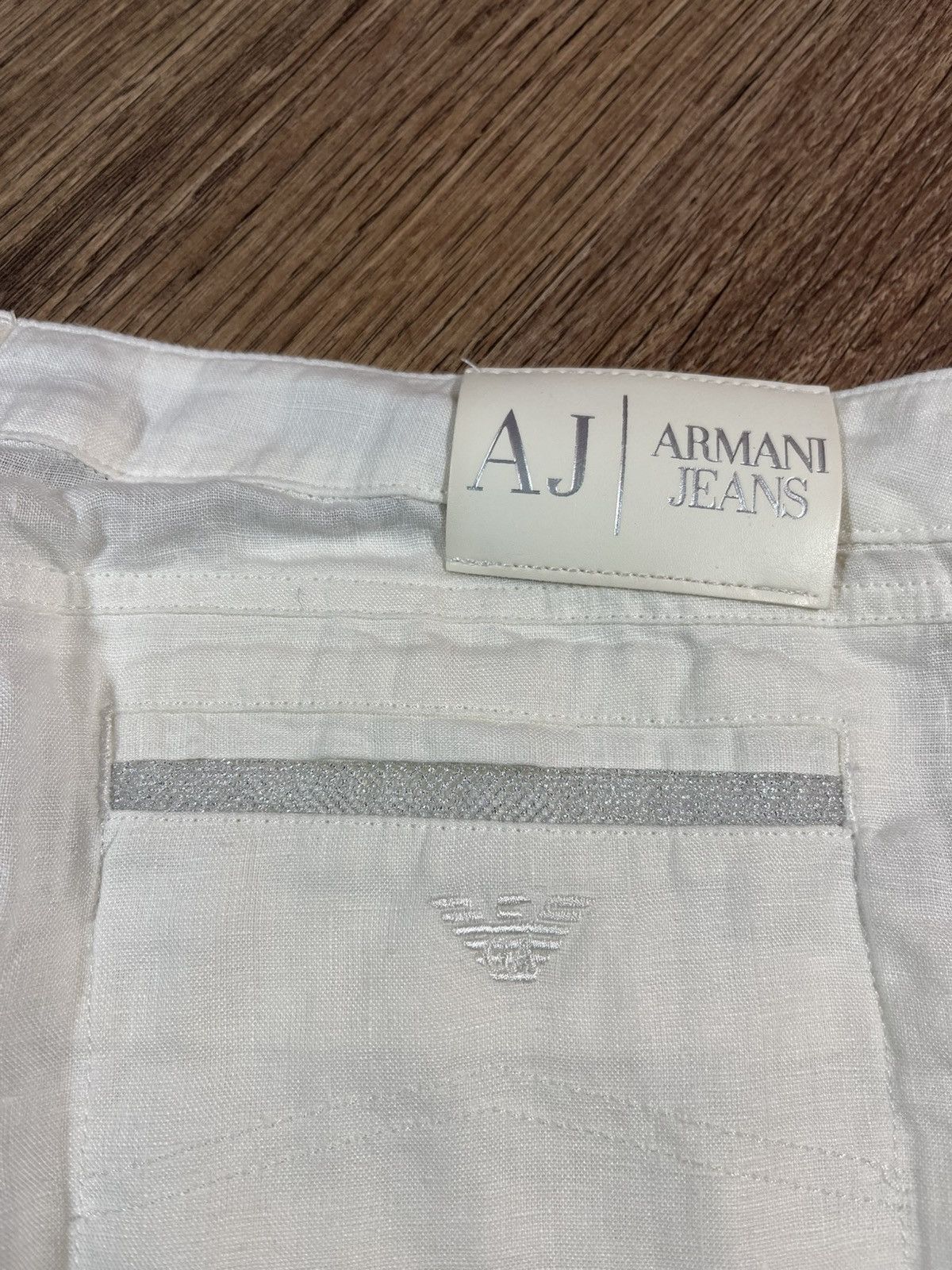Armani Armani Flared Linen Vintage Pants Very Rare Size 30" / US 8 / IT 44 - 19 Thumbnail