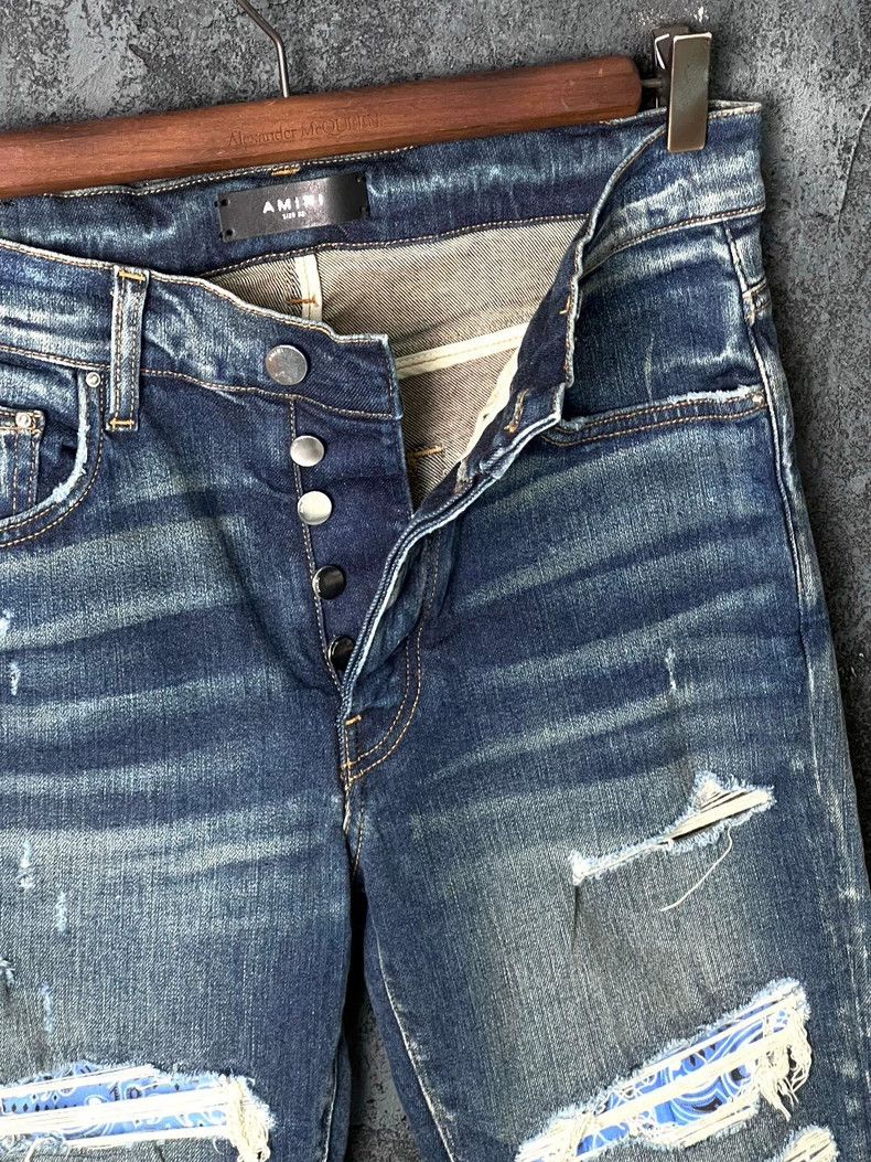 Amiri Amiri Blue patchwork jeans Size US 32 / EU 48 - 5 Thumbnail