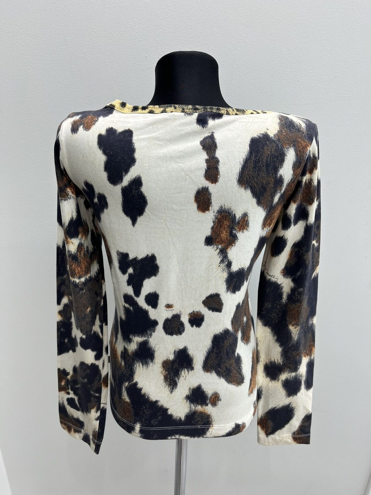 Just Cavalli Vintage Just Cavalli by Roberto Cavalli Tiger Leopard Top Size M / US 6-8 / IT 42-44 - 2 Thumbnail