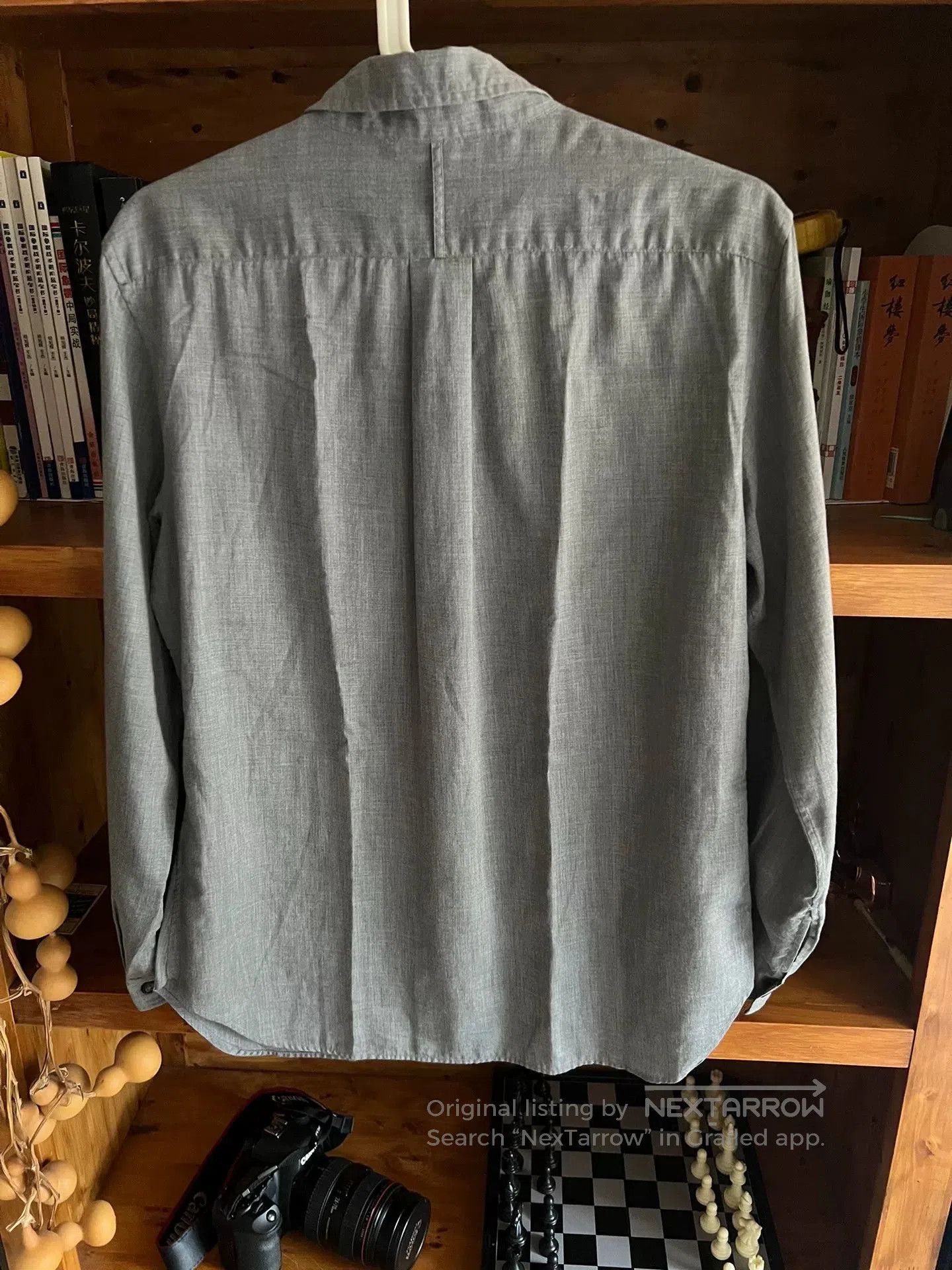 Margaret Howell Margaret Howell Gray Horn Button Work Shirt. Size US M / EU 48-50 / 2 - 8 Thumbnail