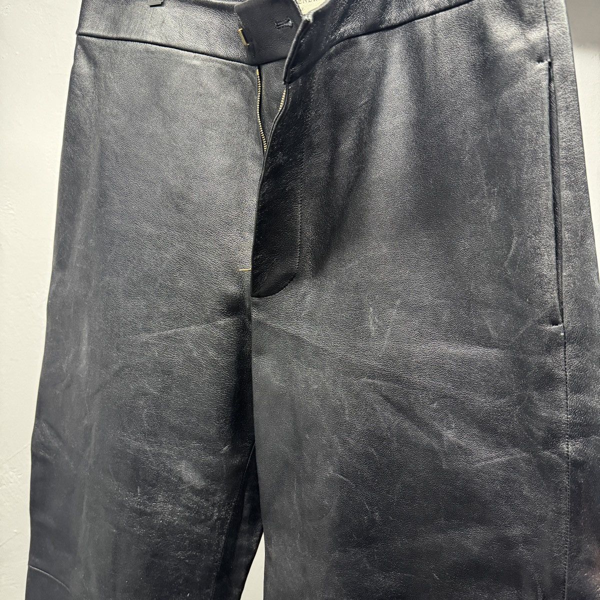 Bottega Veneta Bottega Veneta Pre Spring 2020 Leather Buckle Trouser Pants Size US 34 / EU 50 - 10 Thumbnail