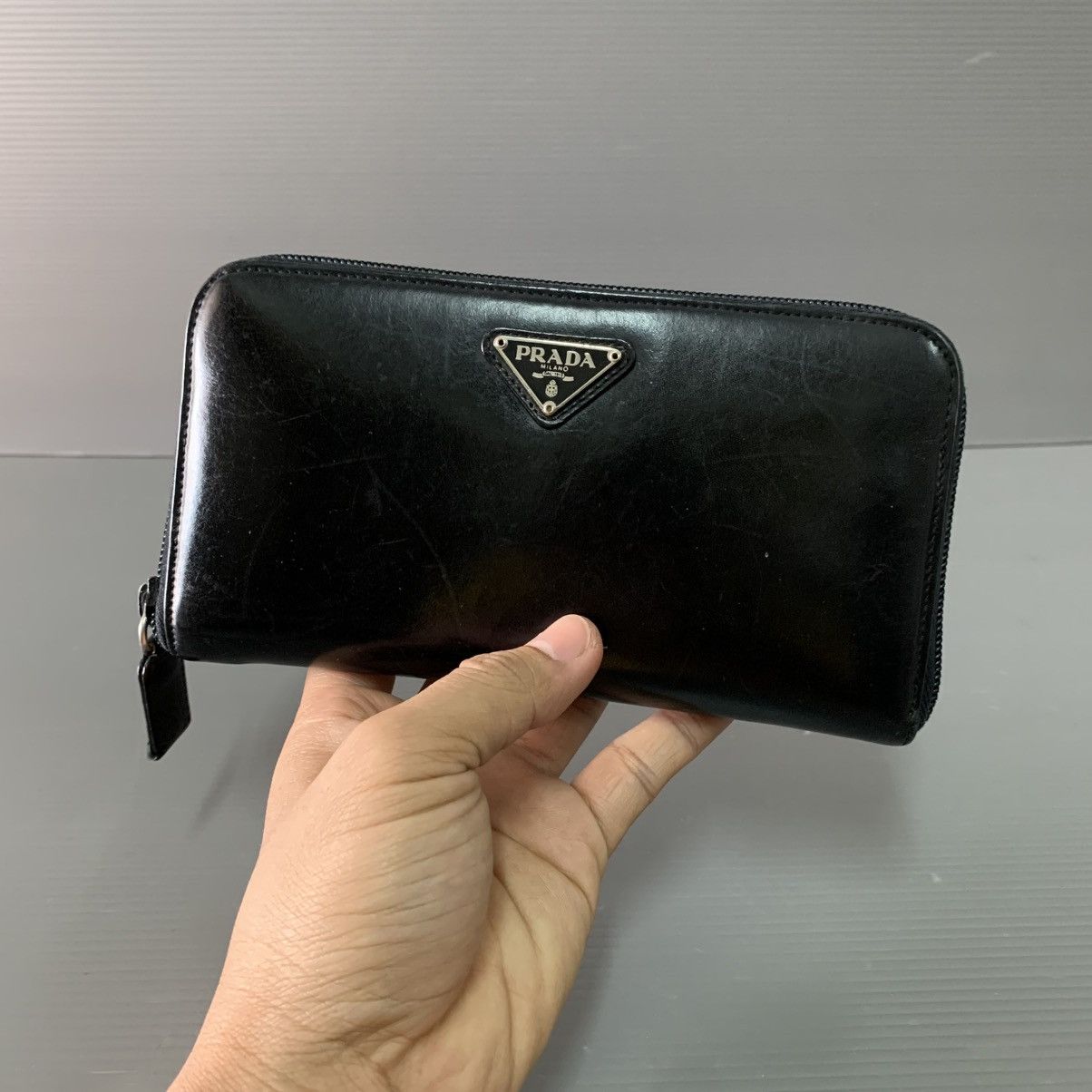 Prada Prada Leather Long Wallet Size ONE SIZE - 3 Thumbnail