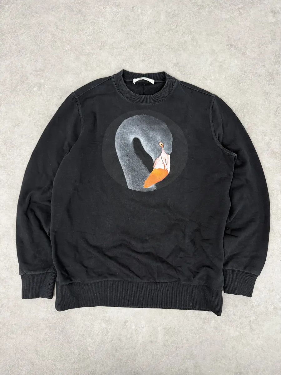 Givenchy AW2017 Givenchy Black Duck Crewneck Sweater by Riccardo Tisci Size US S / EU 44-46 / 1 - 4 Thumbnail