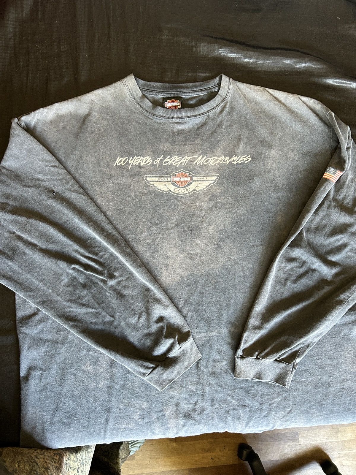 Harley Davidson Vintage Harley Davidson Long Sleeve 2XL Size US XXL / EU 58 / 5 - 1 Thumbnail