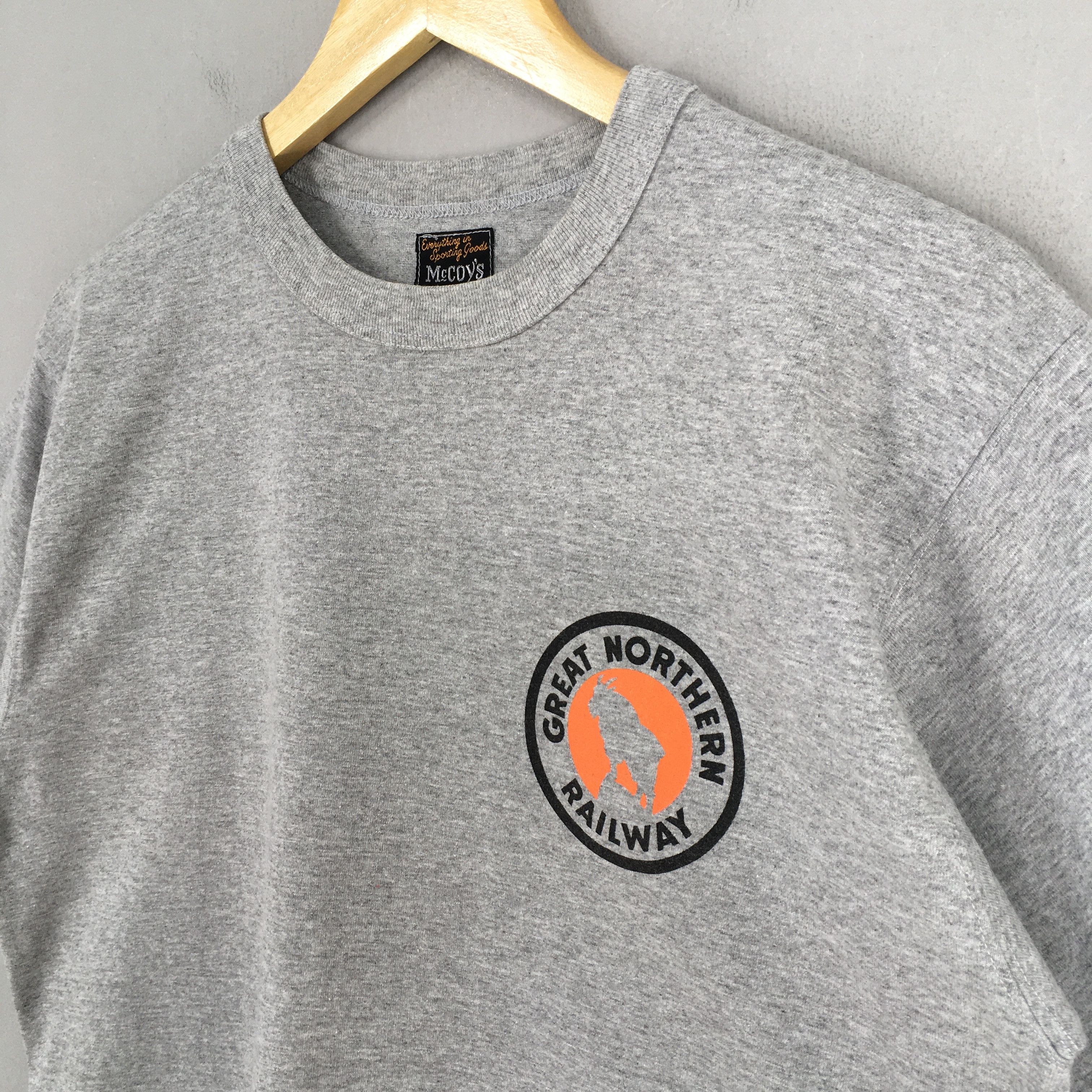 The Real McCoy's Real Mccoy's Great Northern Railway Gray T shirt Medium Size US M / EU 48-50 / 2 - 5 Thumbnail