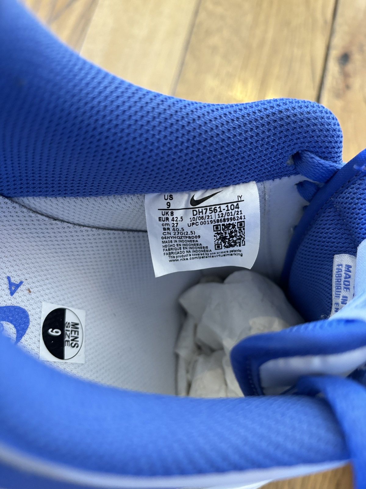 Nike Nike Air Force 1 ‘07 Medium Blue Size US 9 / EU 42 - 5 Thumbnail