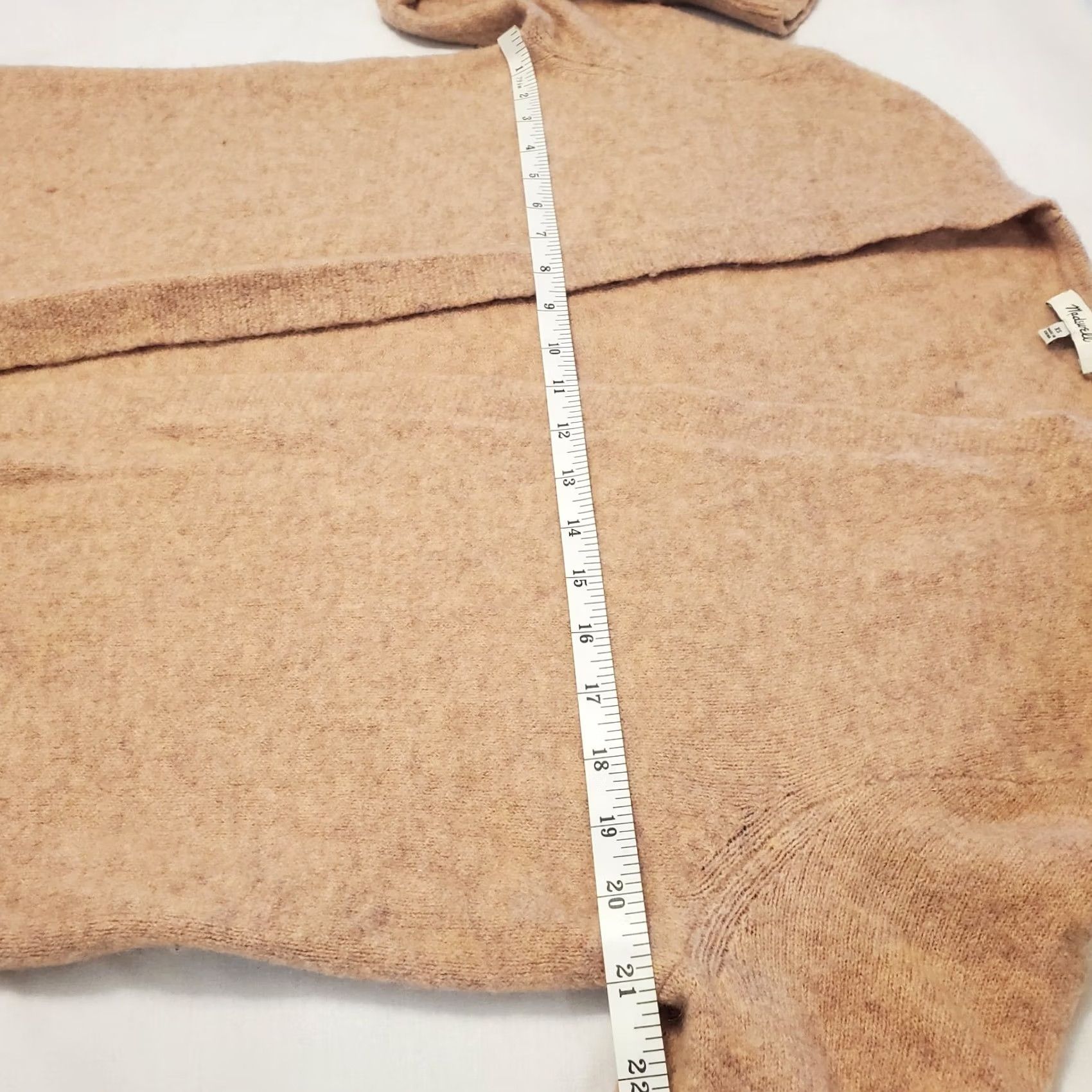 Madewell Madewell Alpaca Merino Wool Blend Womens XS Beige Long Open Cardigan Lightweight Size XS / US 0-2 / IT 36-38 - 6 Thumbnail