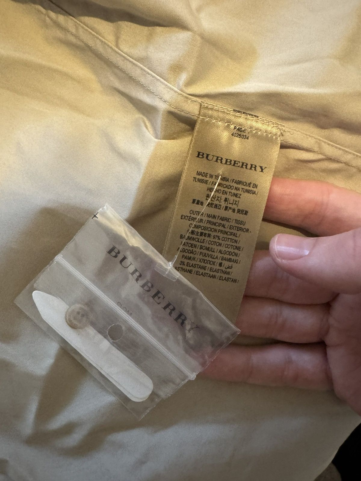 Burberry Burberry tan smart shirt Size 40S - 3 Thumbnail