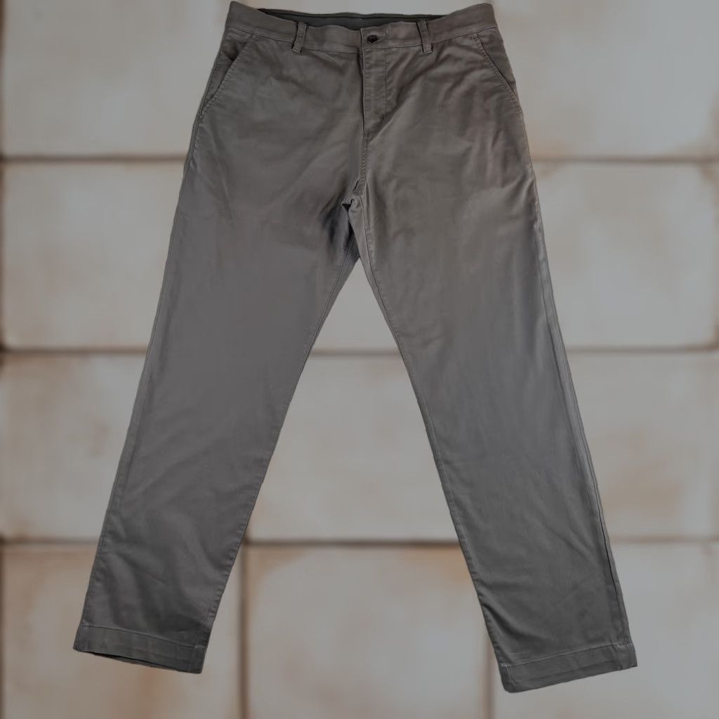 Nike Nike Dri-FIT Slim Fit Golf Chino Pants Mens 36 Gray Blue Cotton Blend Polyester 5-Pocket Logo Straight Leg Regular Fit Casual Sports Athletics Size US 36 / EU 52 - 1 Thumbnail