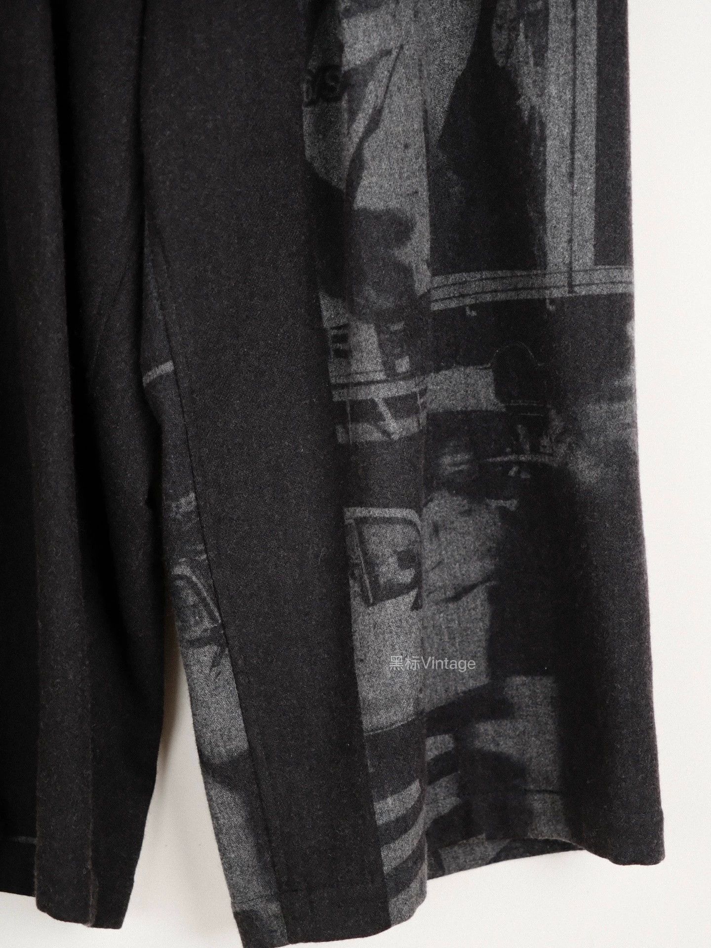 Yohji Yamamoto Yohji Y's 18AW Newspaper Discharge Wide Leg Pants Size US 30 / EU 46 - 3 Thumbnail