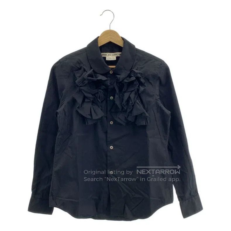 Comme des Garcons Comme Des Garcons Vintage Black Folded Collar Long Sleeve Size S / US 4 / IT 40 - 1 Thumbnail