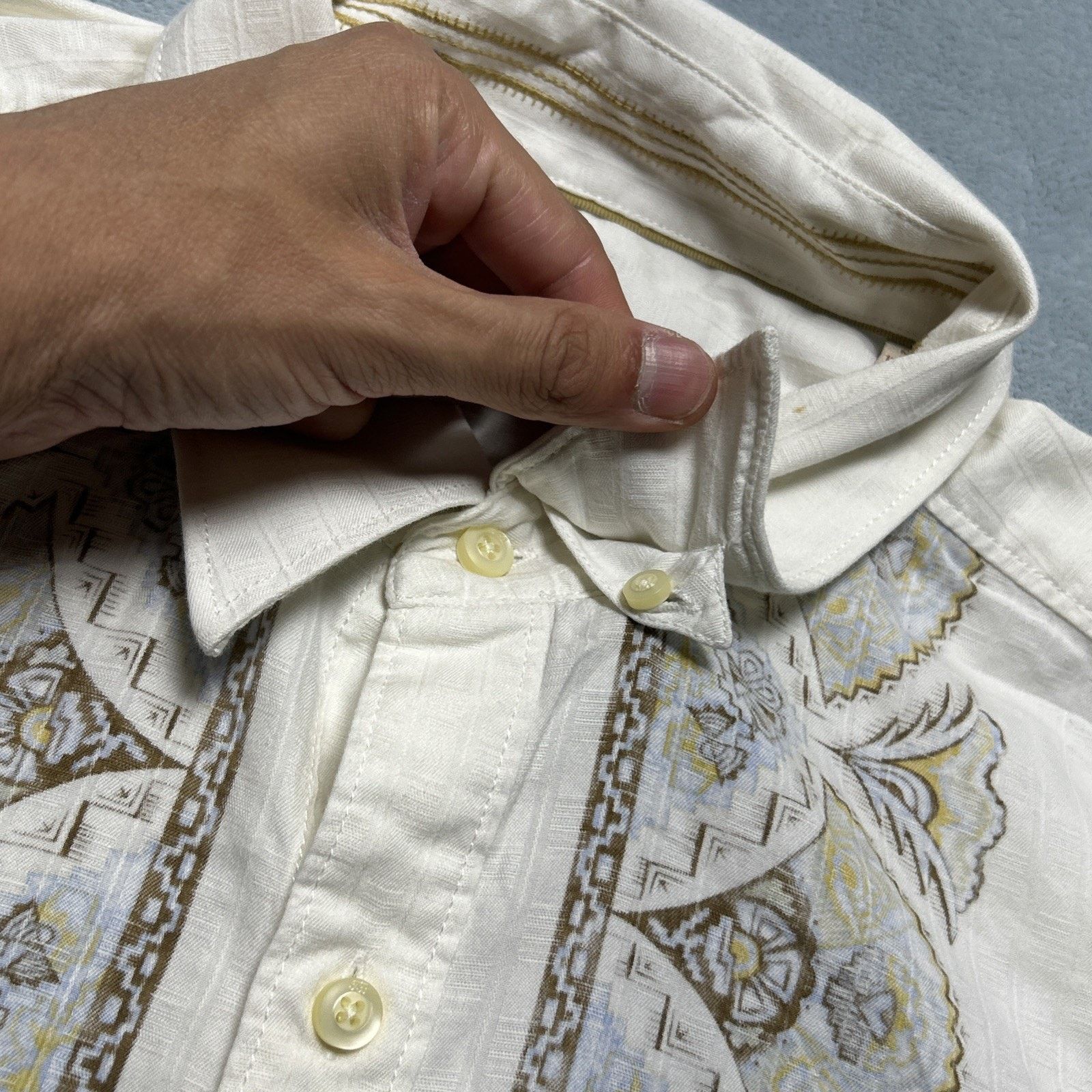 Tommy Bahama Tommy Bahama Native Button Up Shirt XL Long Sleeve Cotton Size US XL / EU 56 / 4 - 11 Thumbnail