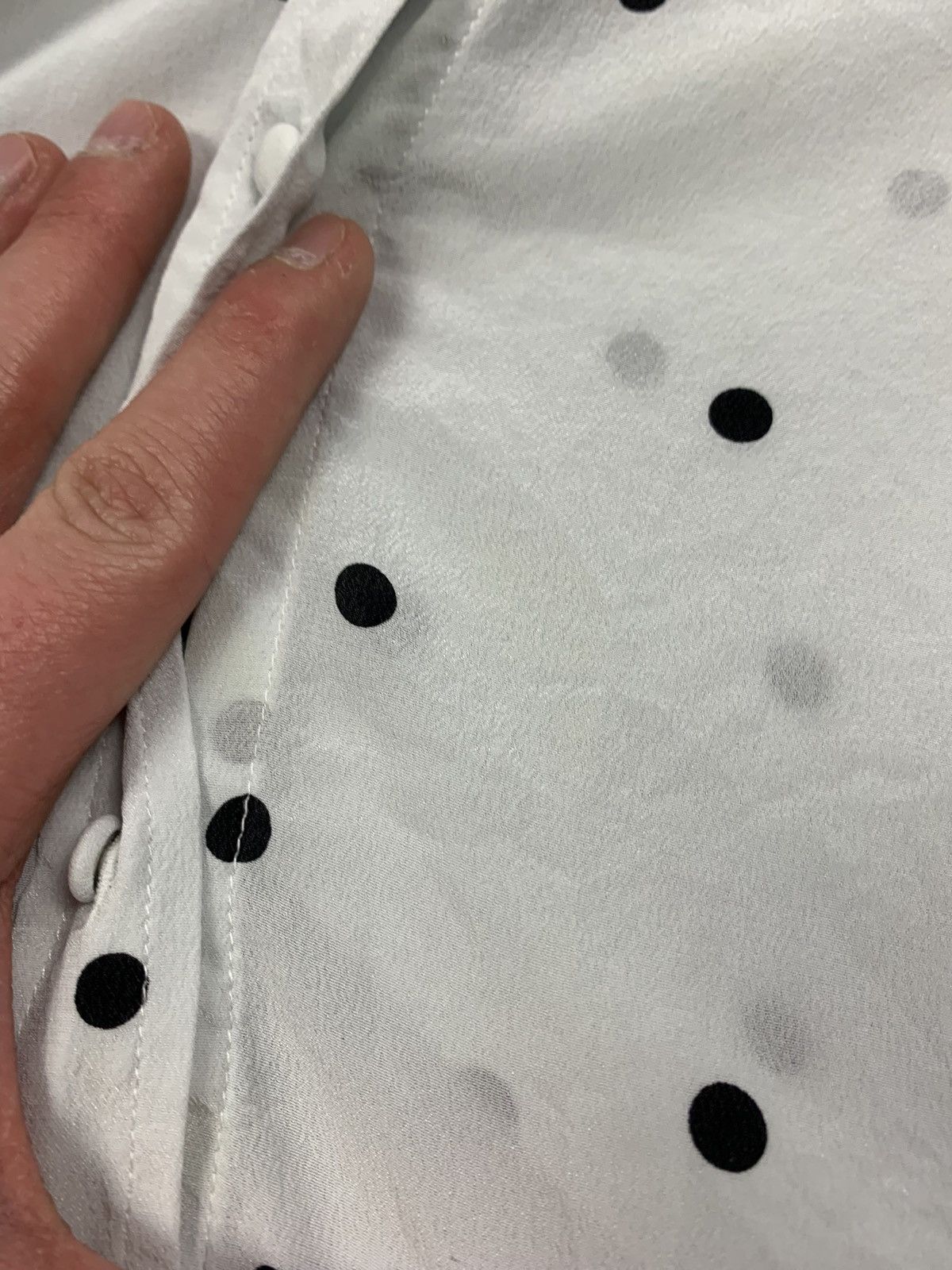 Sezane Sezane Ann Silk Blouse Women's Sz 38 Polka Dot Shirt Blouse Size S / US 4 / IT 40 - 9 Thumbnail