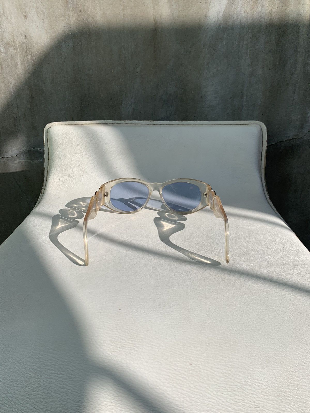 Versace Vintage Medusa Transparent Sunglasses Size ONE SIZE - 5 Thumbnail