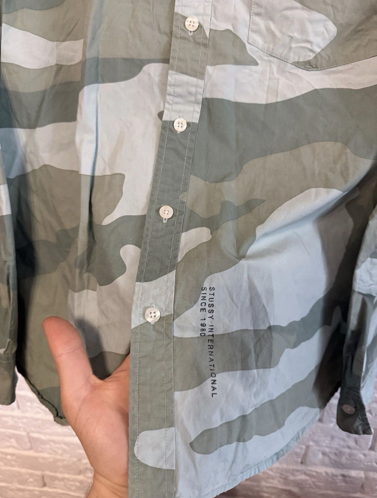 Stussy Rare Stussy Nylon Camo Shirt Sz M Size US M / EU 48-50 / 2 - 3 Thumbnail