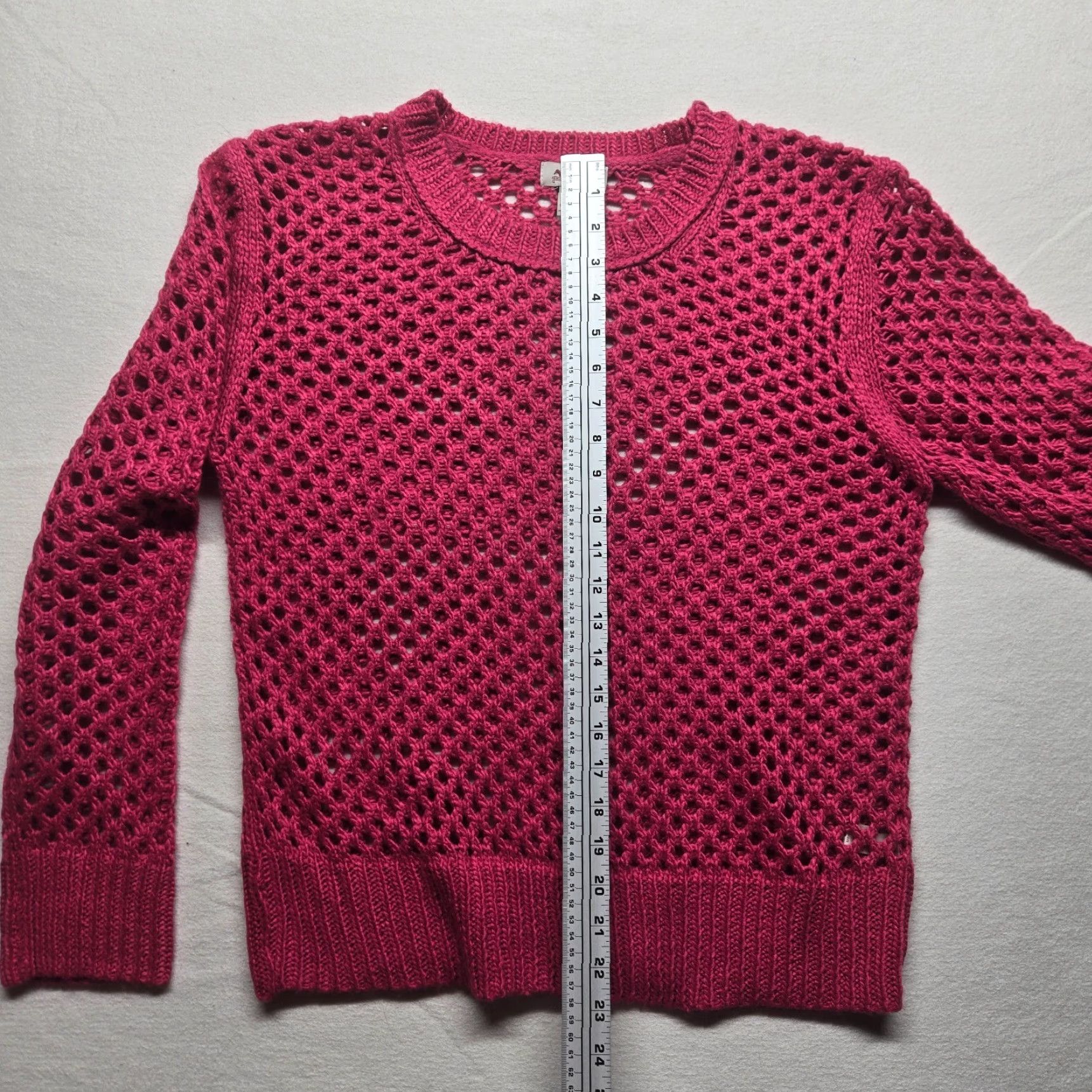 Vintage Arizona Jean Red Knit Boxy Long Sleeve Sweater 1X JR. Plus Top Pullover Acrylic Knit Women’s Casual 20s Vintage? Size XL / US 12-14 / IT 48-50 - 6 Thumbnail