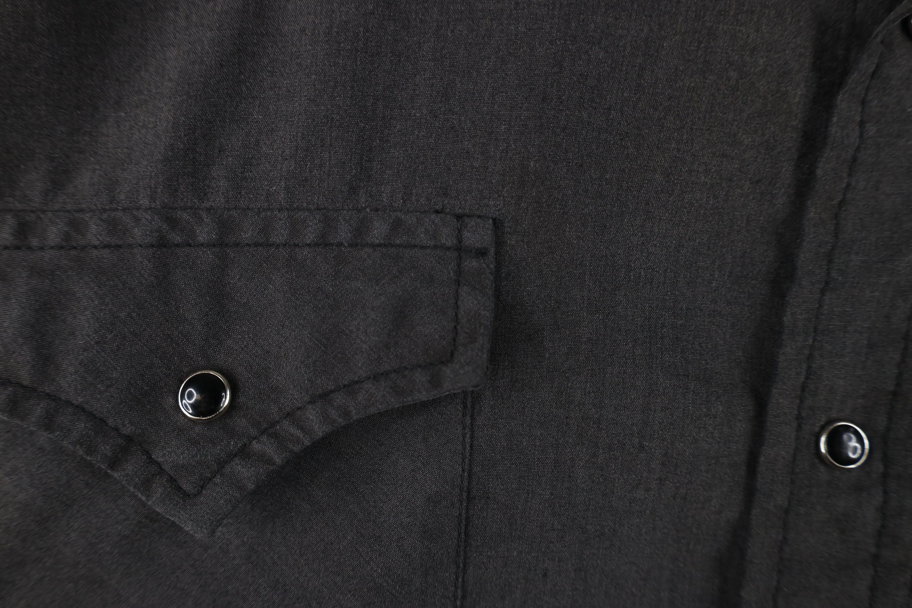 Vintage Vintage 70s Mens Faded Western Rodeo Snap Button Shirt Black Size US XL / EU 56 / 4 - 6 Thumbnail