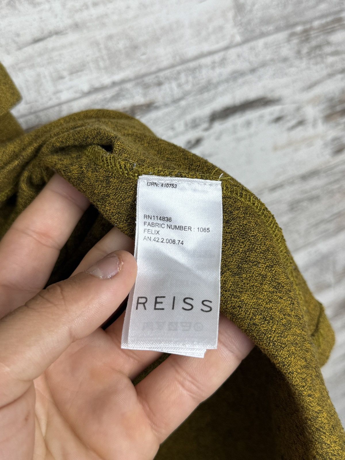 Reiss Mens Vintage Reiss T-shirt basic tee size M Size US M / EU 48-50 / 2 - 7 Thumbnail