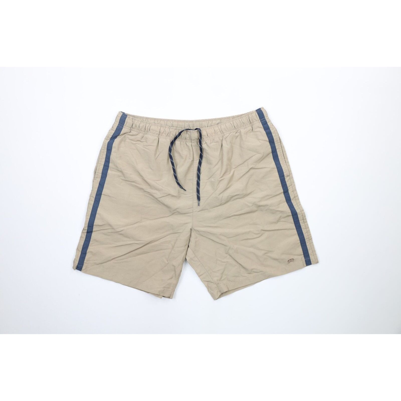 Gap × Vintage Vintage Gap Faded Spell Out Striped Lined Above Knee Shorts Size US 34 / EU 50 - 1 Thumbnail