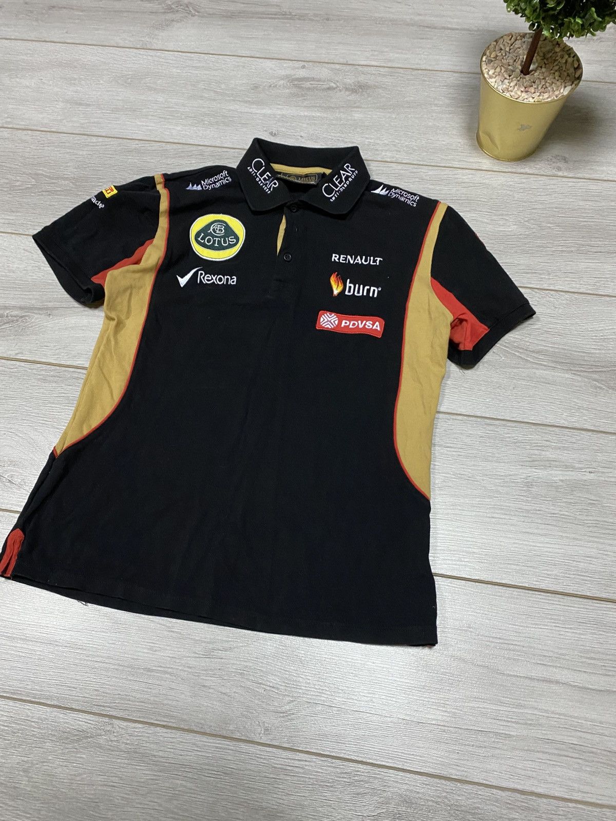 Vintage Lotus F1 formula racing polo Size US L / EU 52-54 / 3 - 7 Thumbnail