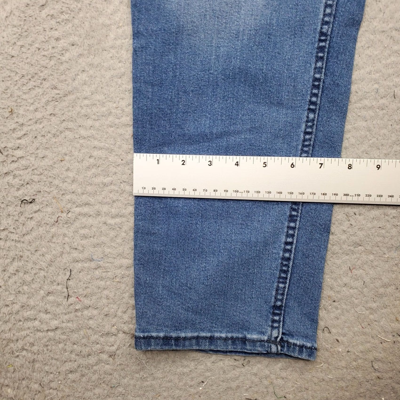 Vintage ESMARA Jeans Womens Size 34 Blue Denim Stretch Mom Fit High Rise Straight Leg Jeans Size 24" / US 00 / IT 34 - 5 Thumbnail