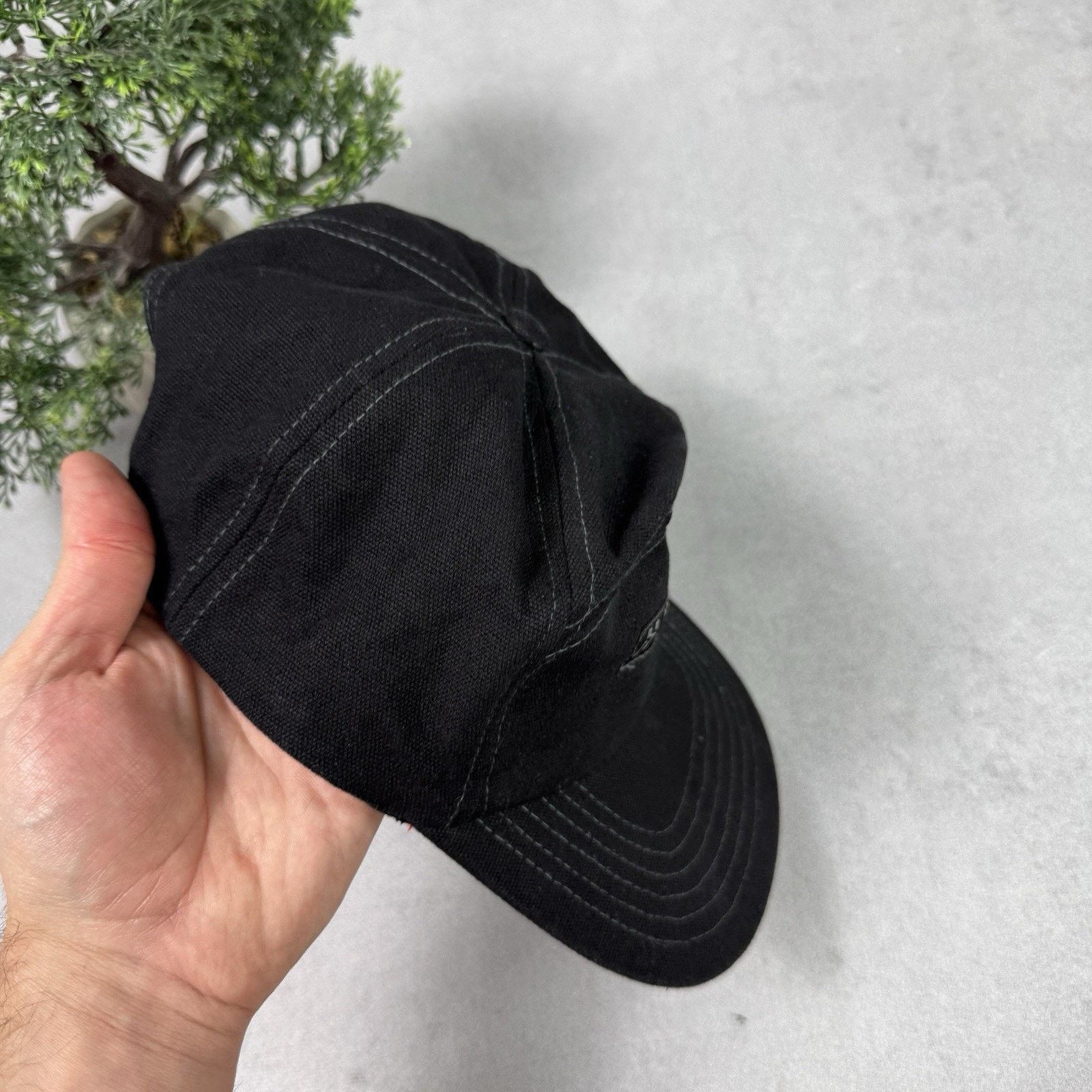 Vintage Mr. Serious Unknown Cap Black 6 Panel Snapback Canvas Size ONE SIZE - 5 Thumbnail