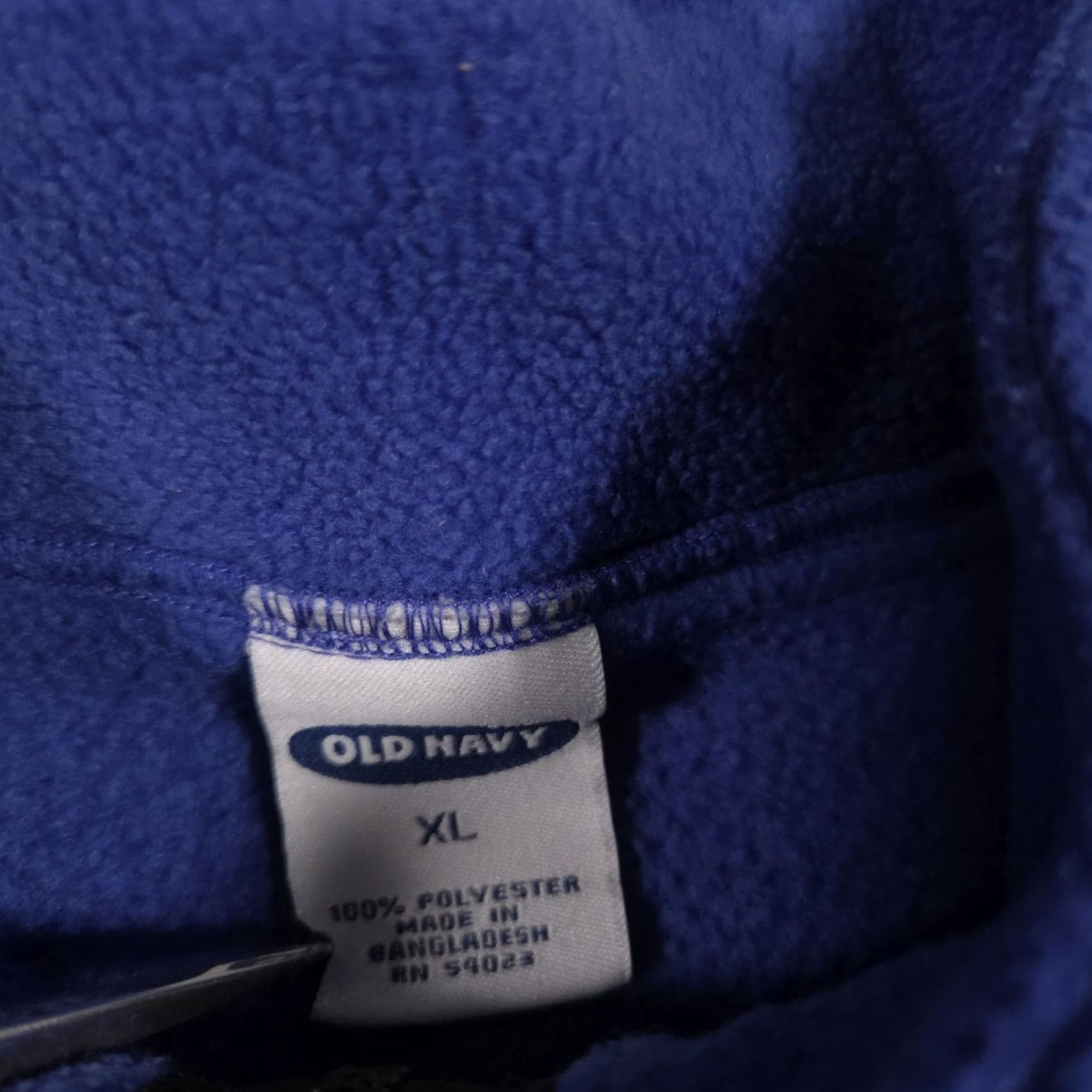 Old Navy Old Navy Vest Mens XL Blue Fleece Full Zip Stand Collar Pockets Outdoor Casual Size US XL / EU 56 / 4 - 5 Thumbnail