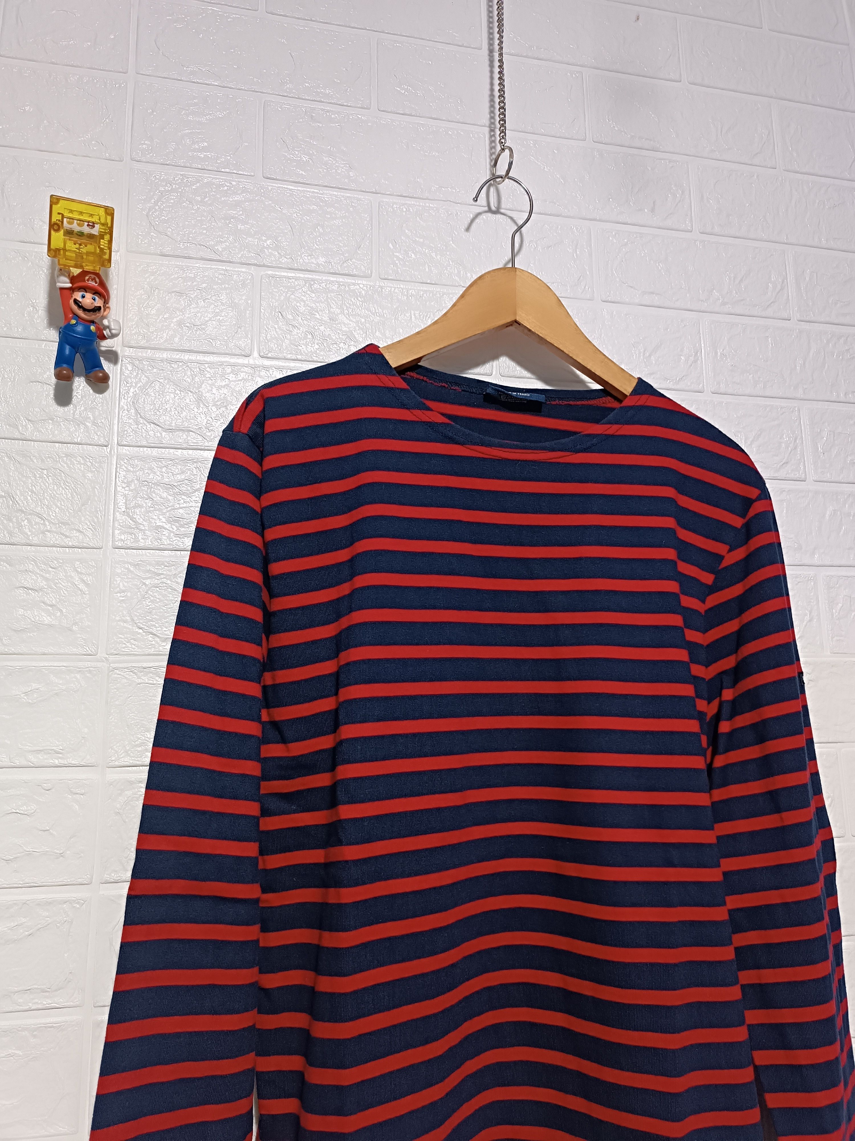 Saint James Saint James Red Blue Stripe T-shirt Nirvana Style Size US L / EU 52-54 / 3 - 3 Thumbnail