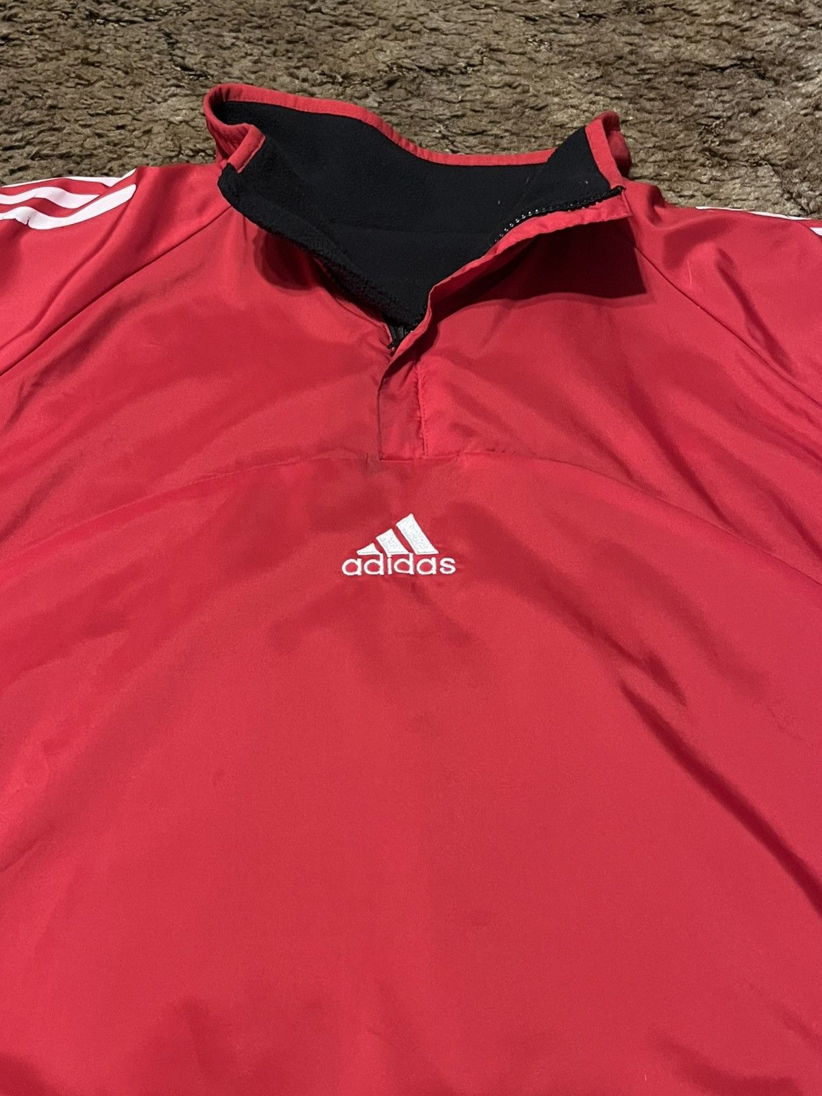 Adidas Adidas Liechtenstein Reversible Sportswear Jacket Red XLarge Size US XL / EU 56 / 4 - 2 Thumbnail
