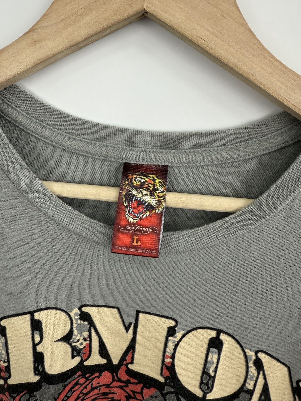 Ed Hardy 🇺🇸💀 Vintage ED Hardy Christian Audigier Harmony T-Shirt Retro Size US L / EU 52-54 / 3 - 5 Thumbnail