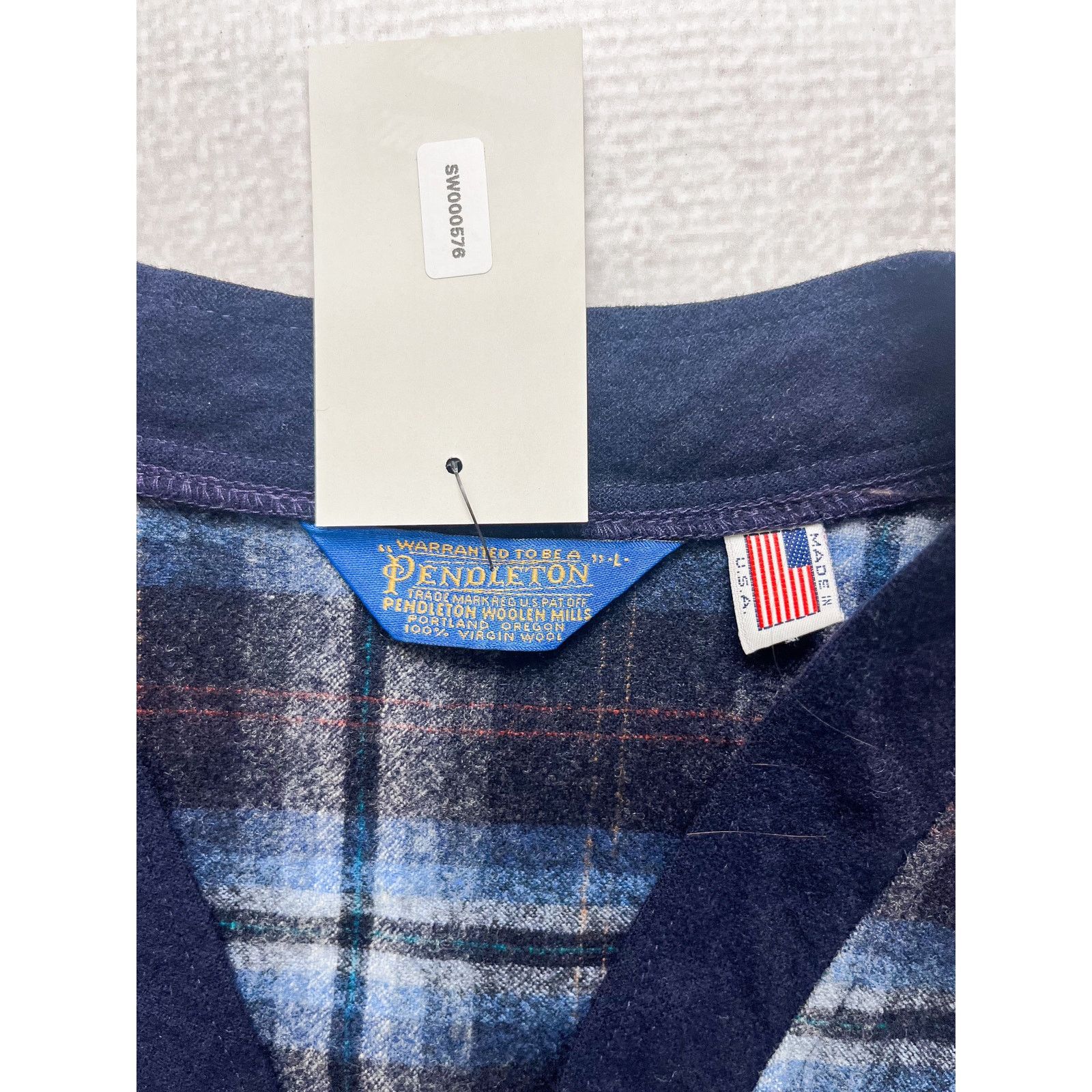 Pendleton Vintage 90s Pendleton Blue Sweater - Women's Medium Size M / US 6-8 / IT 42-44 - 3 Thumbnail