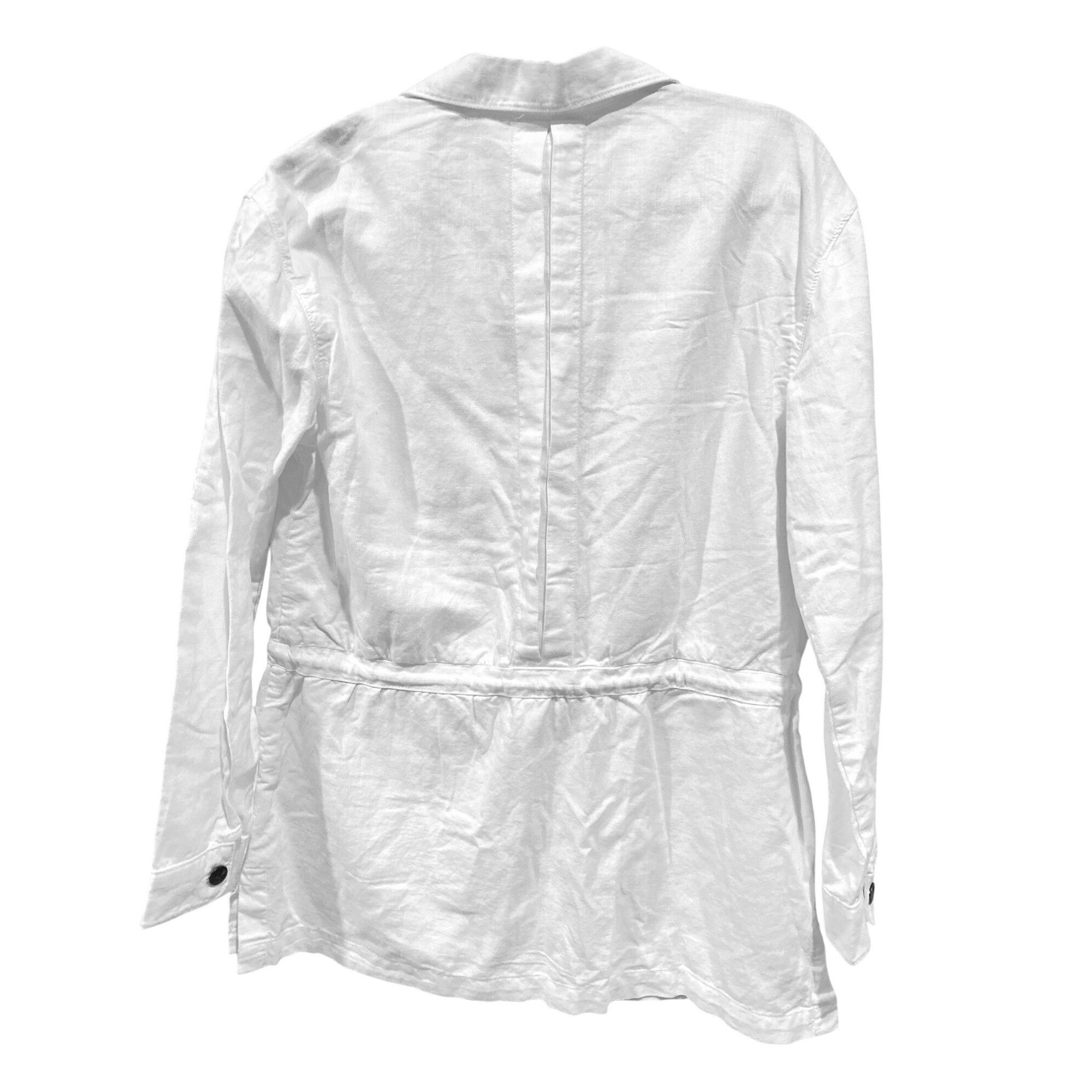 Faherty NWT Faherty $248 Women's Small Larkspur Jacket White Linen B Size S / US 4 / IT 40 - 11 Thumbnail