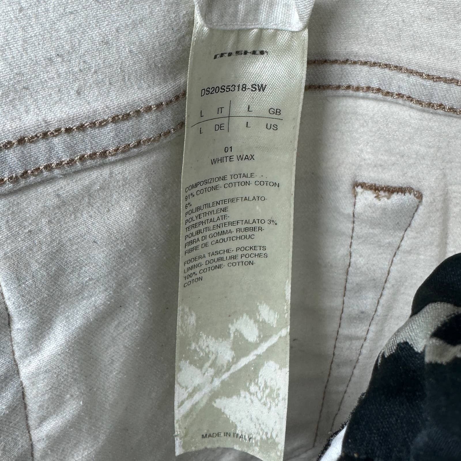 Rick Owens Drkshdw Painted Wax Nagakin Denim by Nyree Morrison Size US 31 - 11 Thumbnail