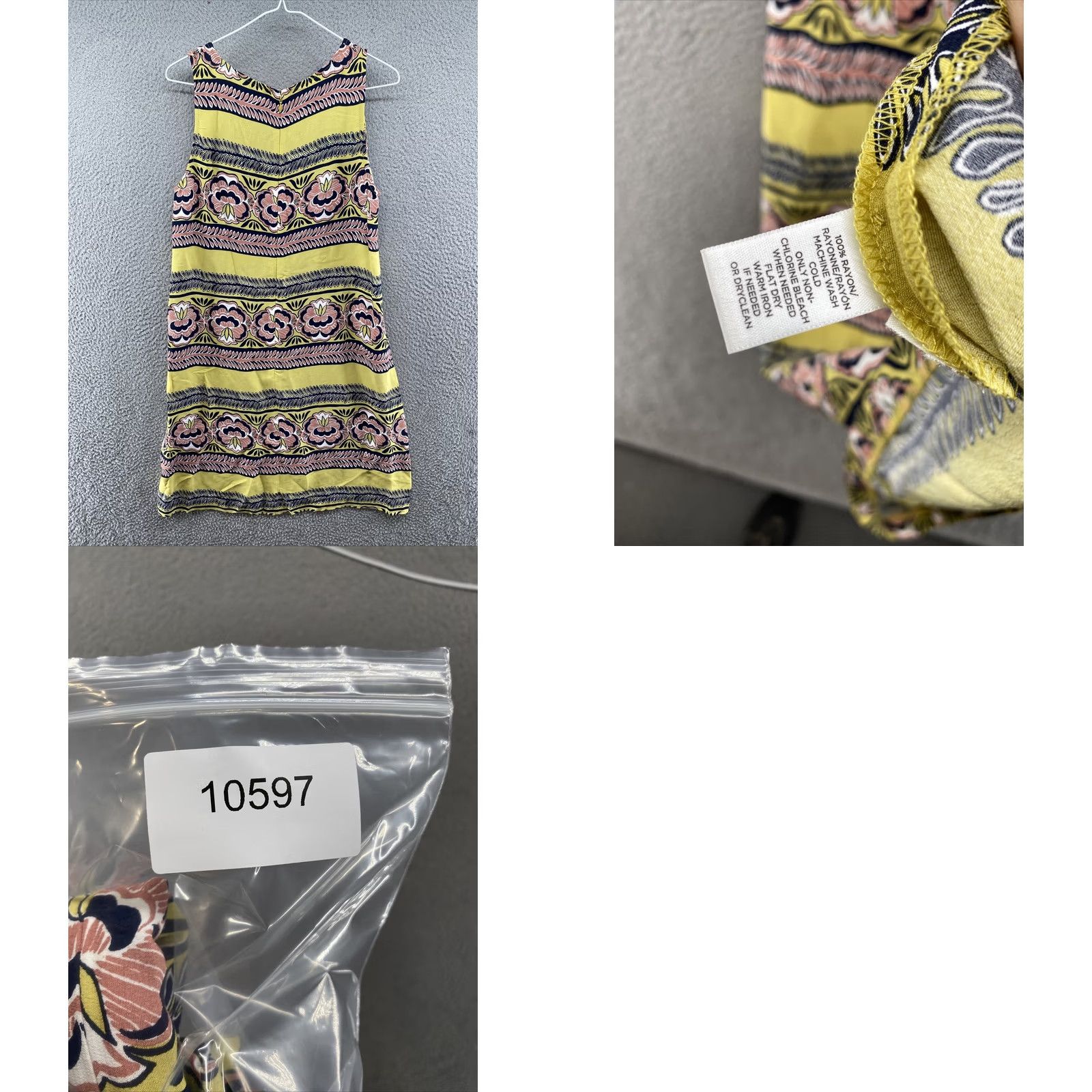 Loft LOFT Ann Taylor Floral Sleeveless Rayon Knee Length Dress M Multicolor Women’s Size Medium Casual Dress Size M / US 6-8 / IT 42-44 - 8 Thumbnail
