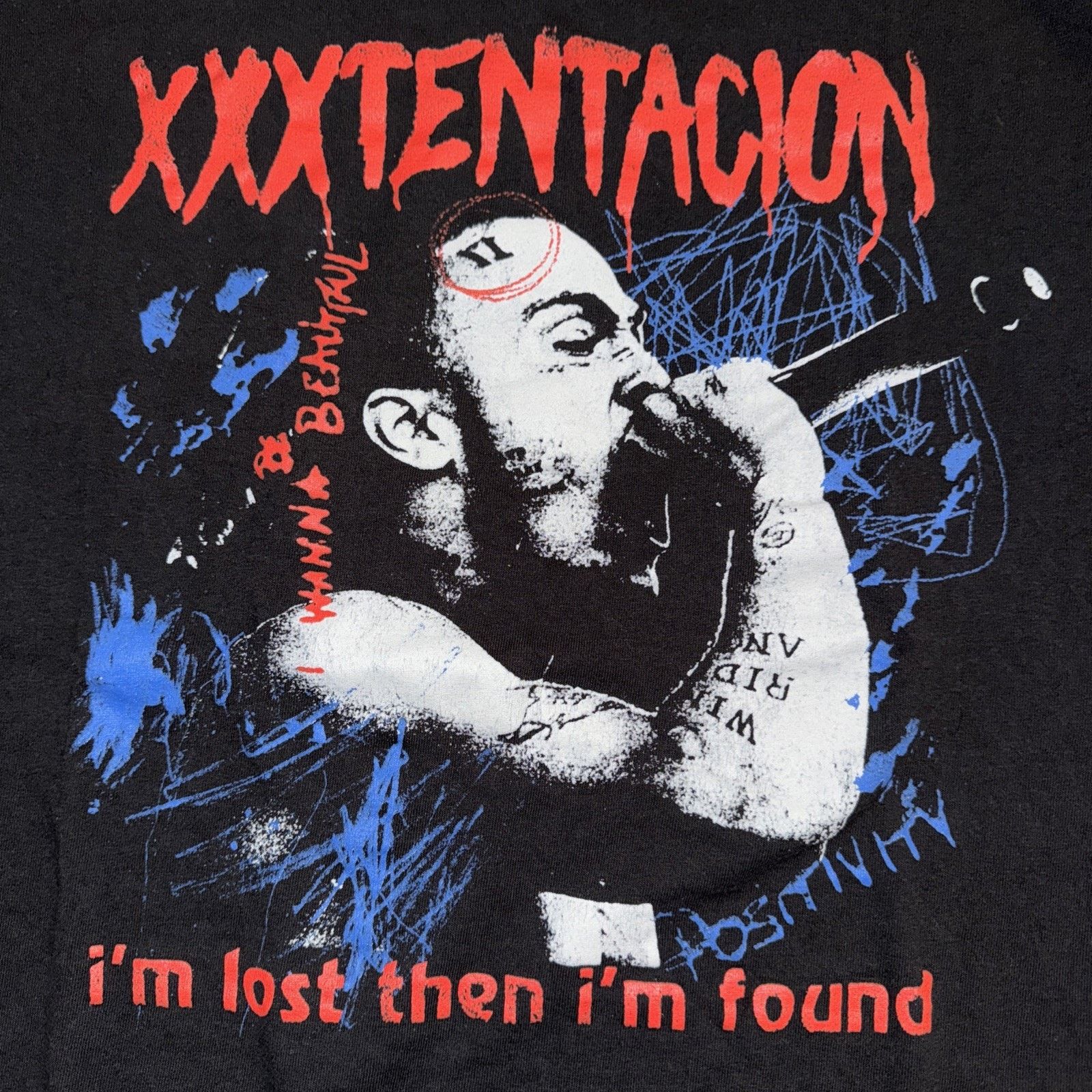Band Tees × Rap Tees × Vintage Xxxtentacio Rap T-Shirt Black XL 23x28 Size US XL / EU 56 / 4 - 2 Thumbnail