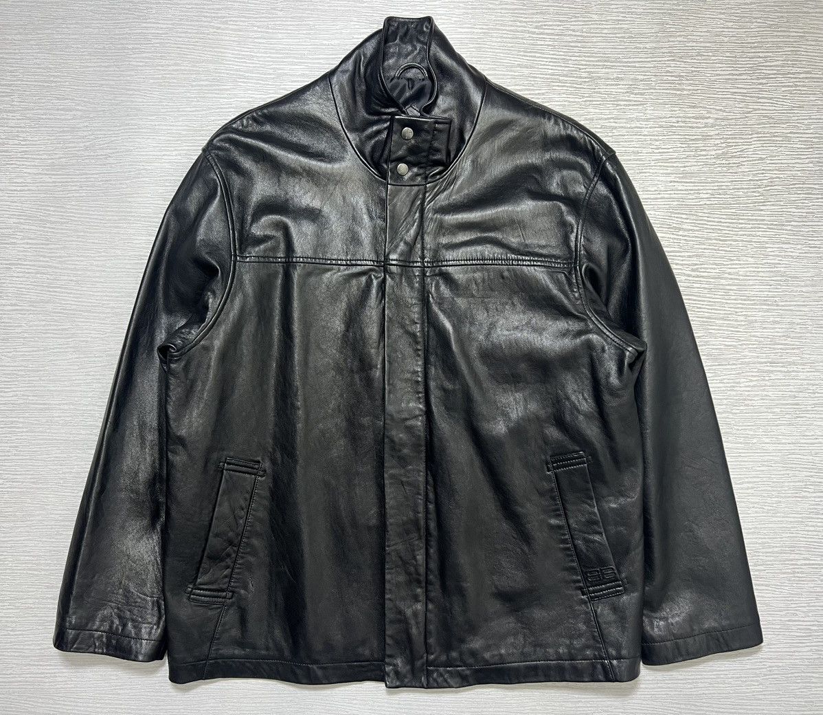 Balenciaga Balenciaga - Vintage - 1997 - Full Zip Leather Half Coat Size US XL / EU 56 / 4 - 2 Thumbnail