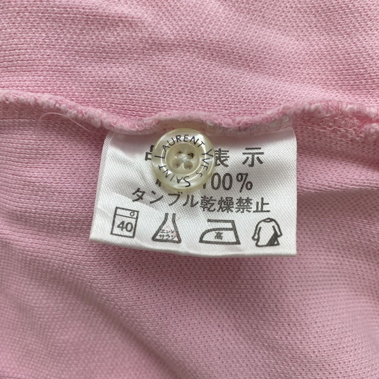 Yves Saint Laurent YVES SAINT LAURENT Pour Homme Ysl Pink Button Up Collar Size US M / EU 48-50 / 2 - 6 Thumbnail