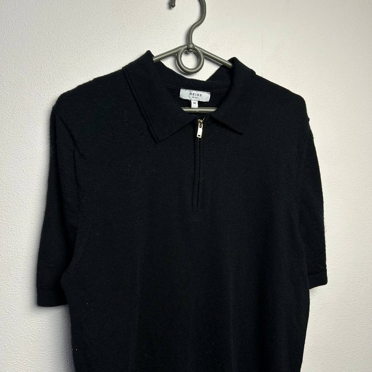 Reiss Luxuey Reiss 1/3 zip designer oldmoney streetwear wool polo Size US M / EU 48-50 / 2 - 2 Thumbnail