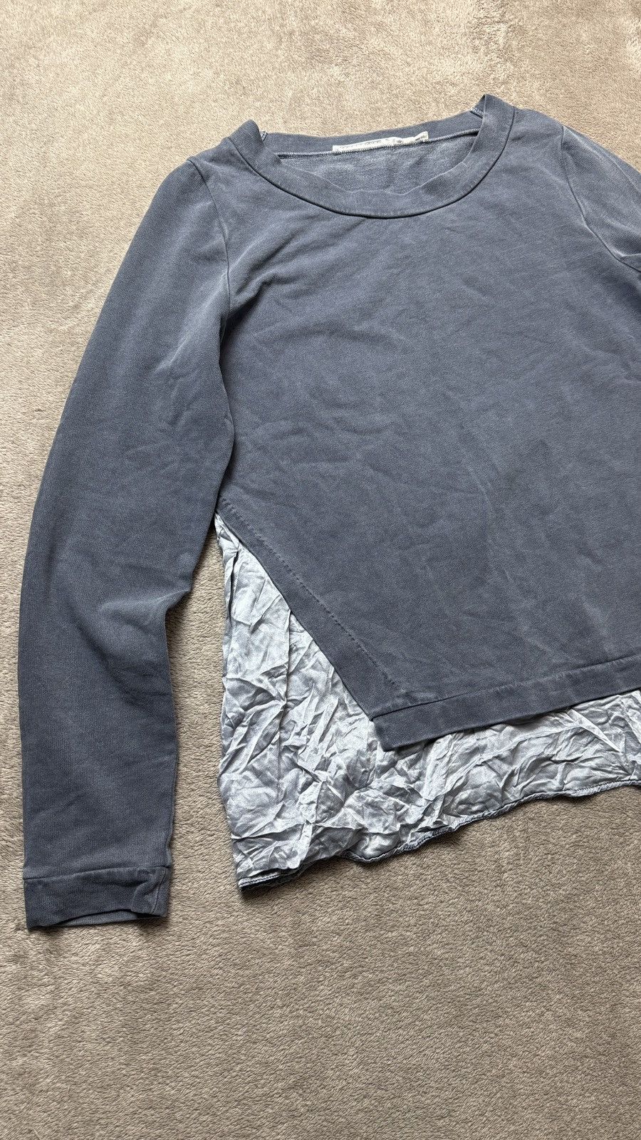 DOROTHEE SCHUMACHER Faded Grey Long sleeve silk Yohji LGB ysl versace cdg prada Size M / US 6-8 / IT 42-44 - 2 Thumbnail