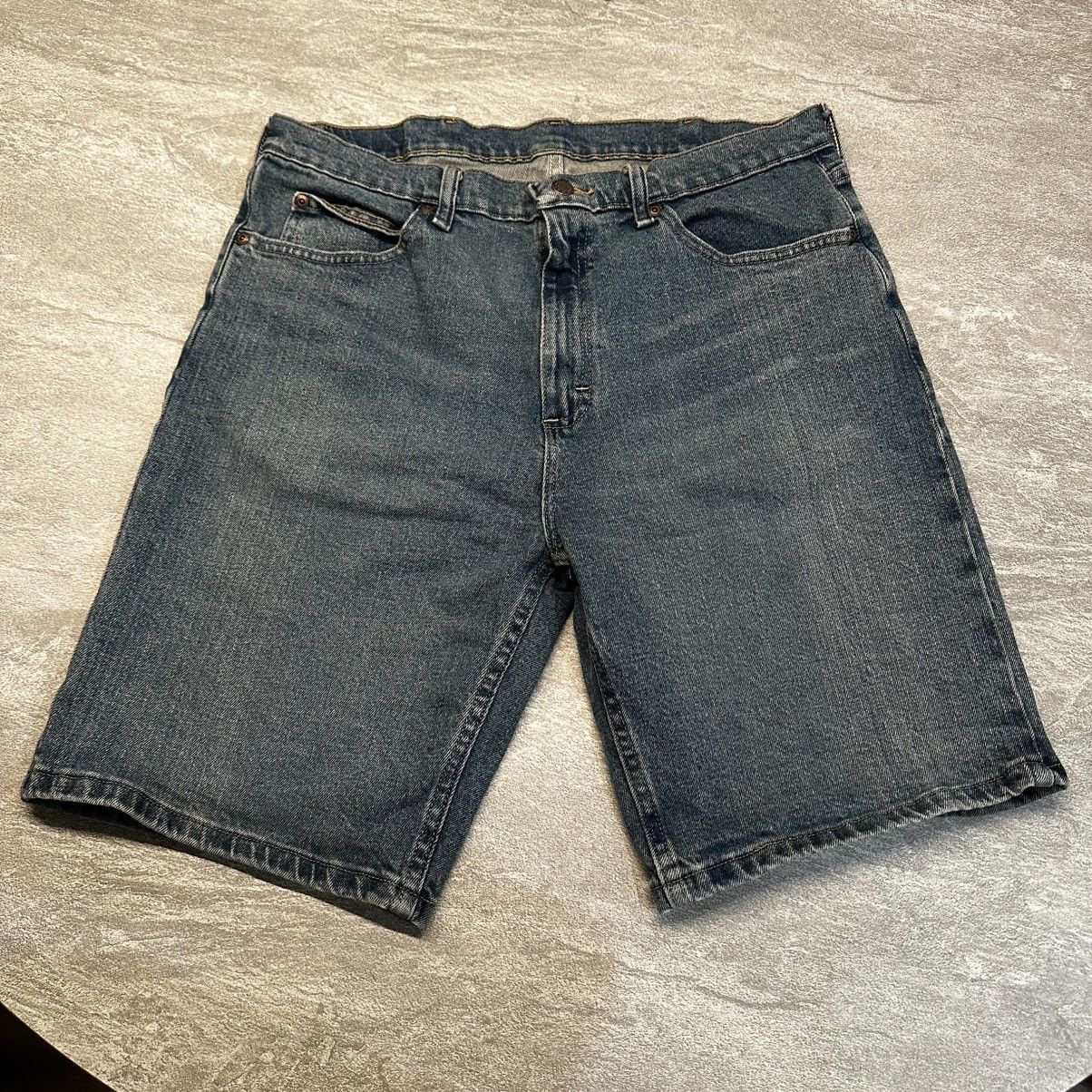 Vintage × Wrangler Vintage Wrangler Jorts Denim Shorts Mid Blue Baggy Relaxed Size US 34 / EU 50 - 1 Thumbnail