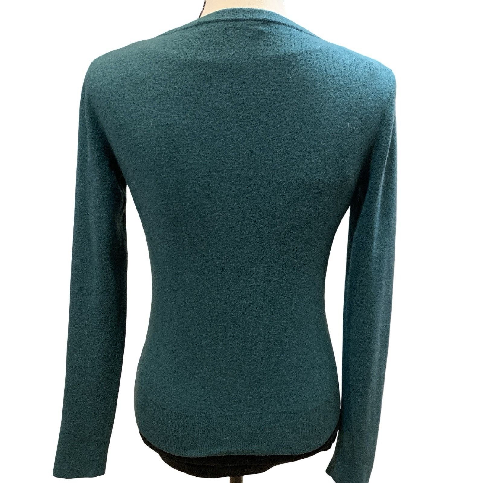 Balenciaga Balenciaga Knits Green Square Neck 100% Wool Sweater Sz 42 Size S / US 4 / IT 40 - 2 Thumbnail